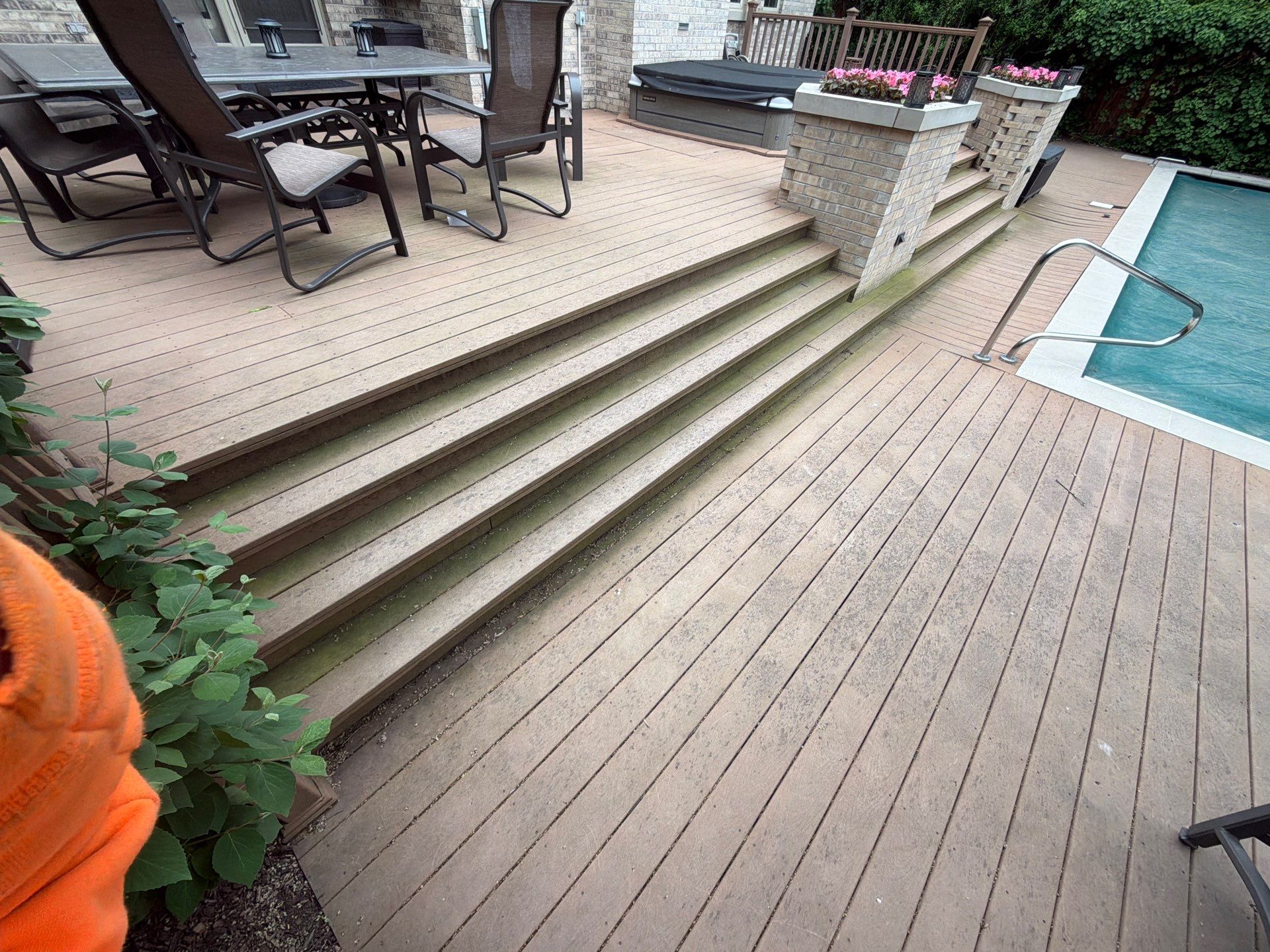Trex Deck and Natural Stone Cleaning by Northern Power Washing LLC.