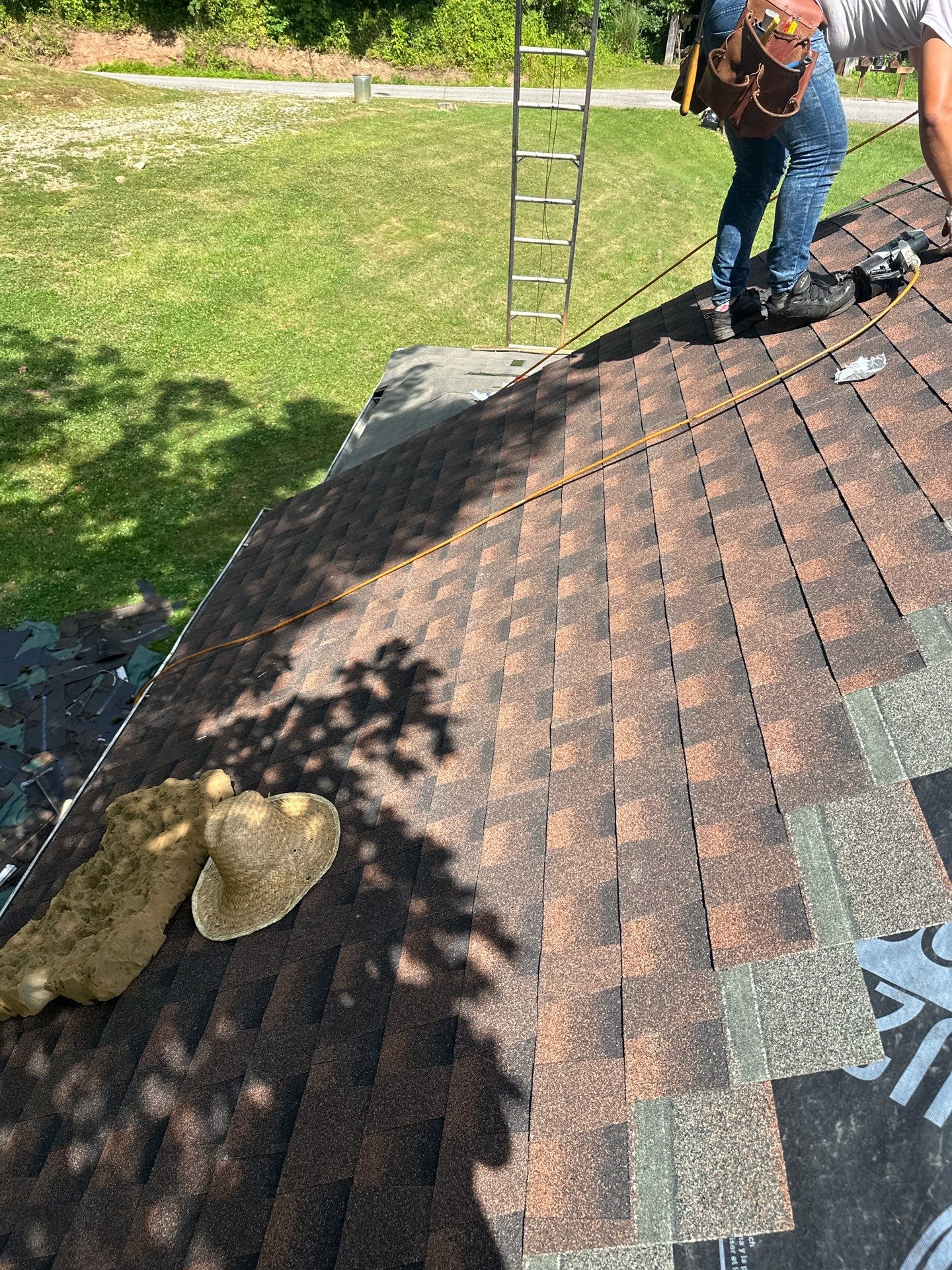 Roof Replacement using GAF TImberline HDZ Hickory by Rainstoppers Roofing