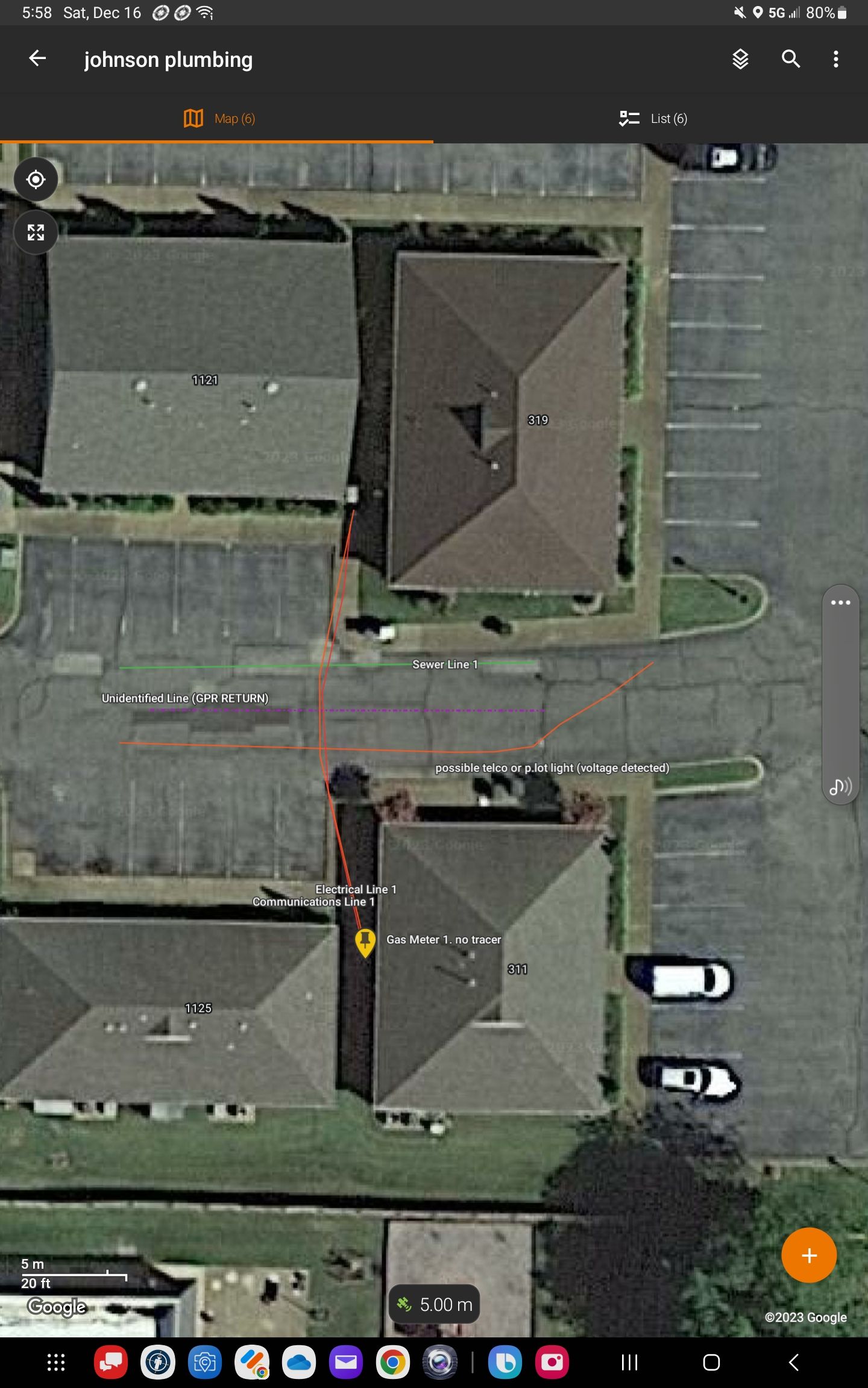 Locating Utilities for water leak repair (Plumbing Company) by Alsip Locating Service, LLC