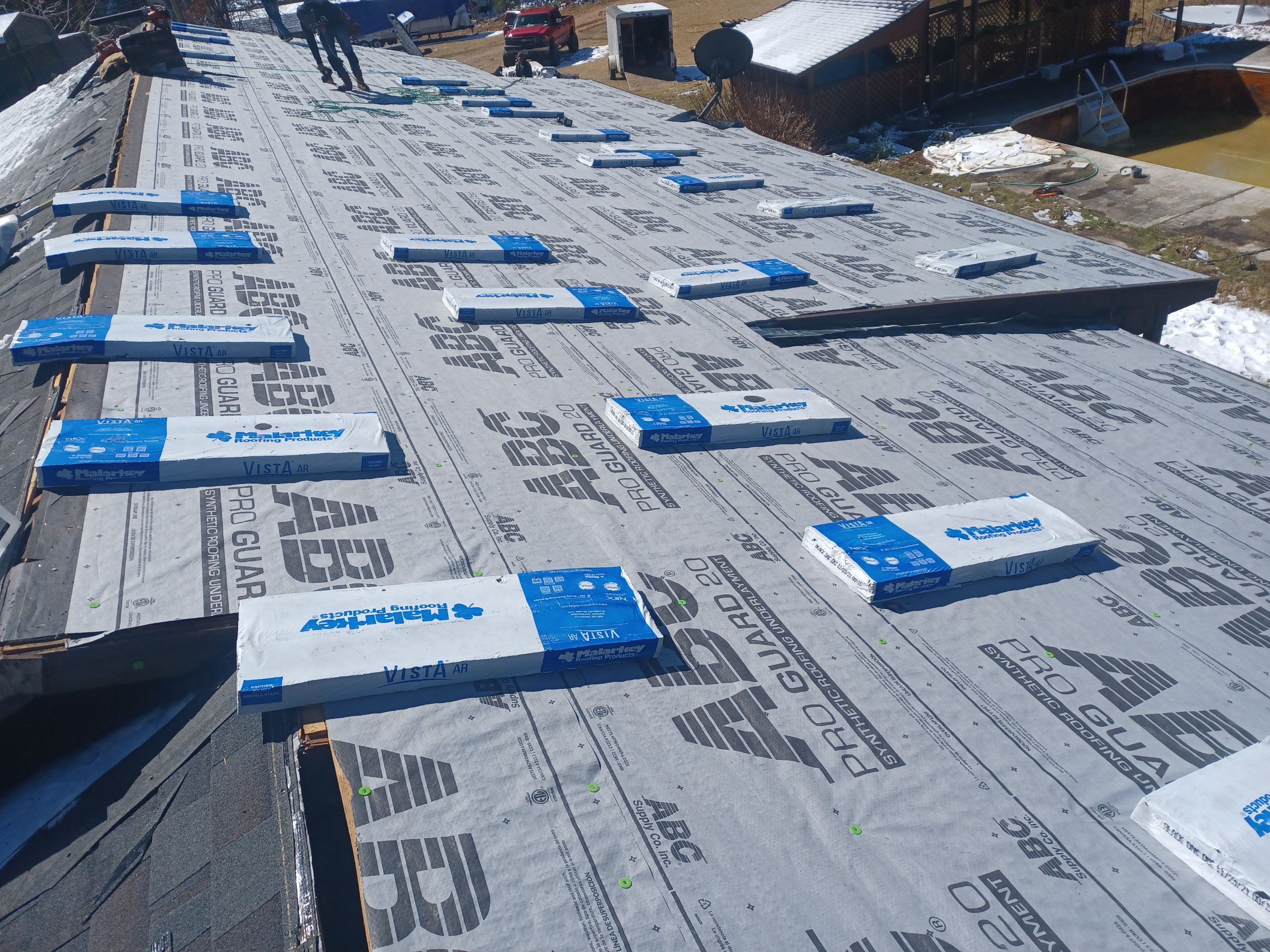 Residential Shingle Reroof using Malarkey Vista by Hostetler Roofing