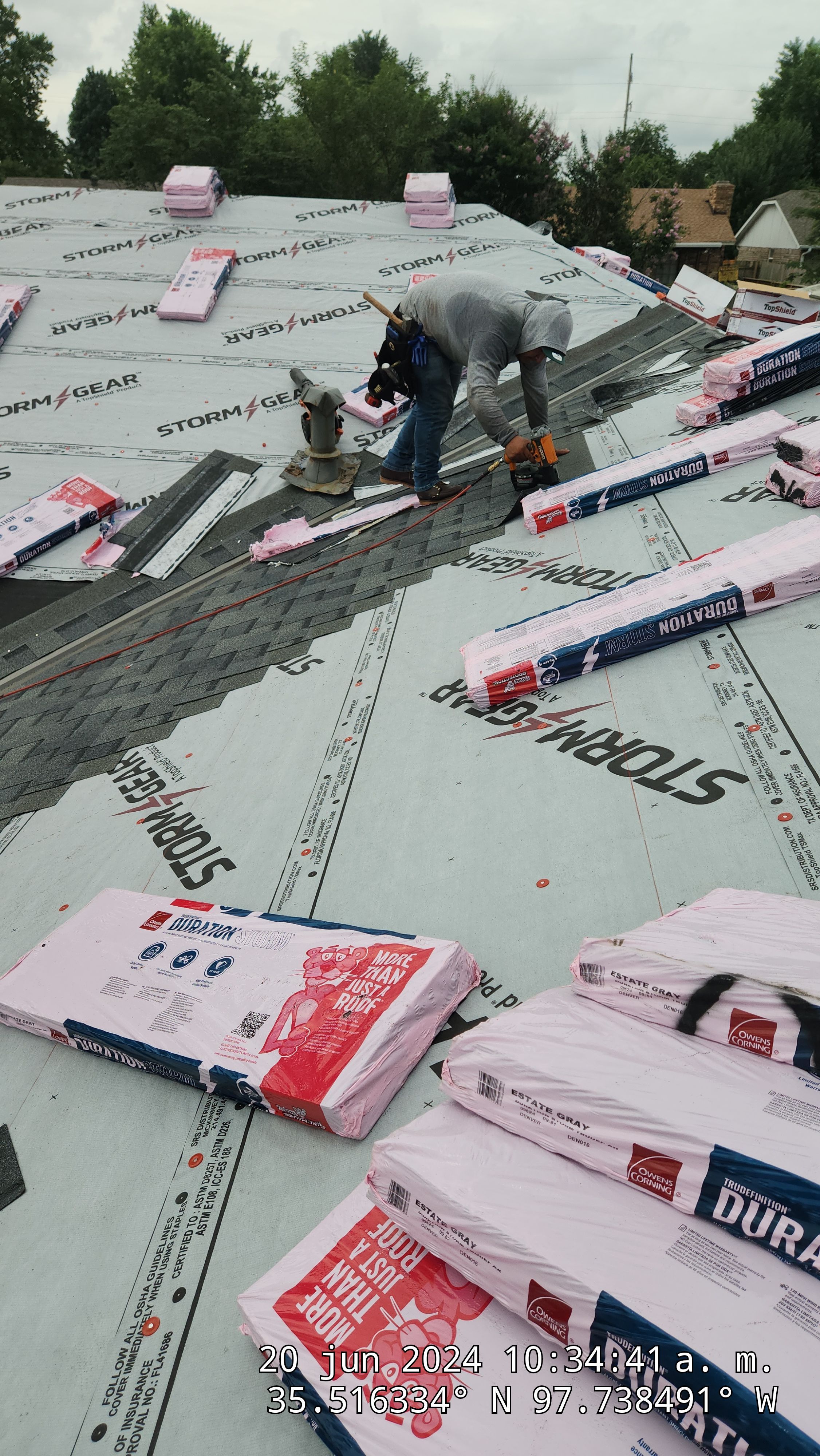 Residential Roofing Installation using Owens Corning by Castillo Roofing