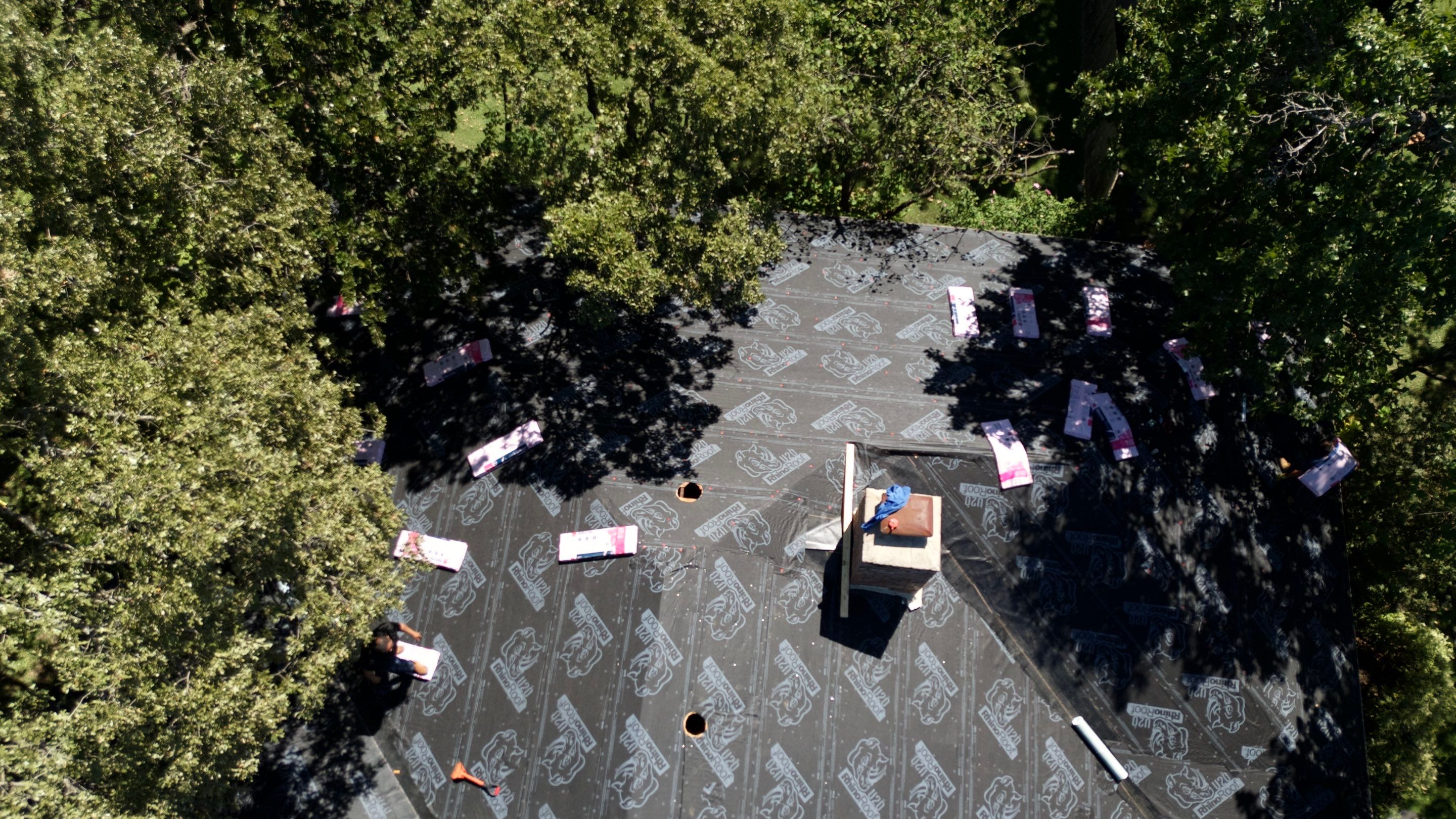 Residential Roofing Installation using Owens Corning ProArmor Synthetic Underlayment by Becker Roofing and Exteriors