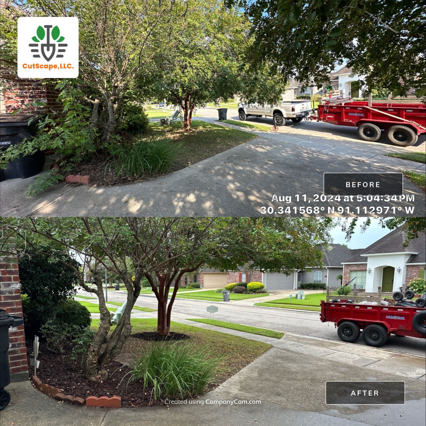 LANDSCAPE SERVICES: DEMO /PREP/ INSTALL / TRIM / MULCH INSTALL by CutScape, LLC.