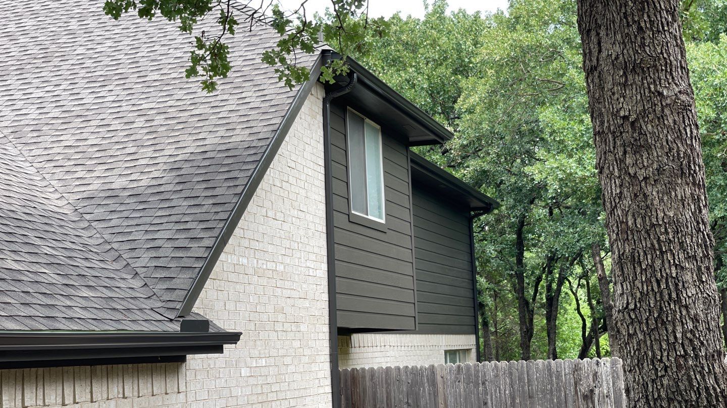 Full Exterior Remodel (Roofing, painting, Gutters) & Interior Damage Repair & Painting by First United Roofing & Construction
