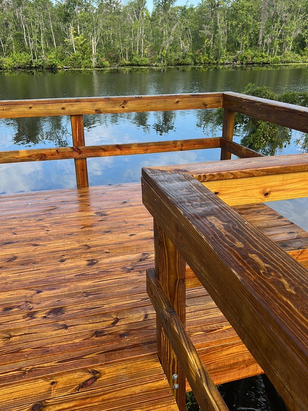 Dock using Wood Sealant by DuraSeal