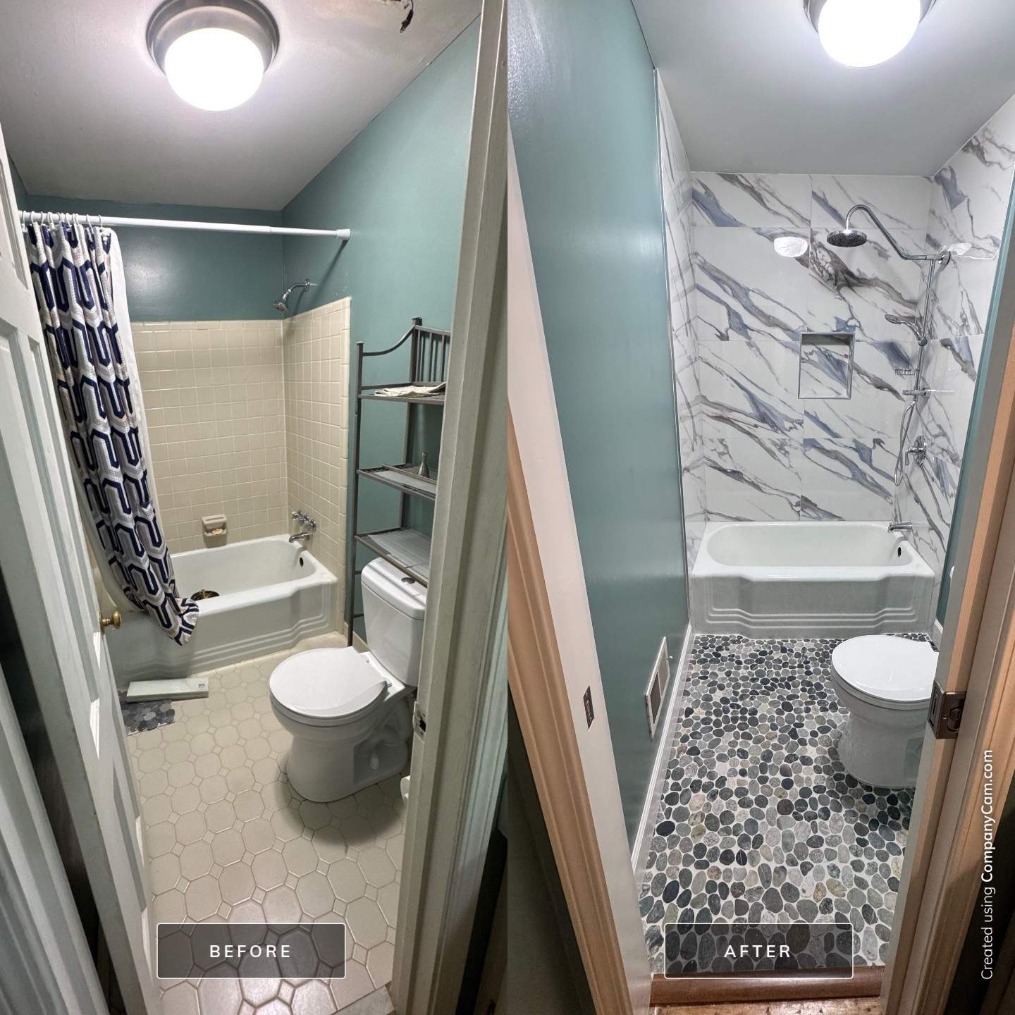 Guest bathroom renovation by Prudencio