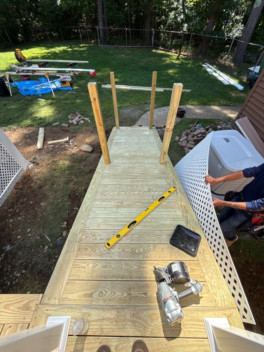 Custom Pressure-Treated Deck and Accessible Ramp Installation in York by Sensible Home Solutions