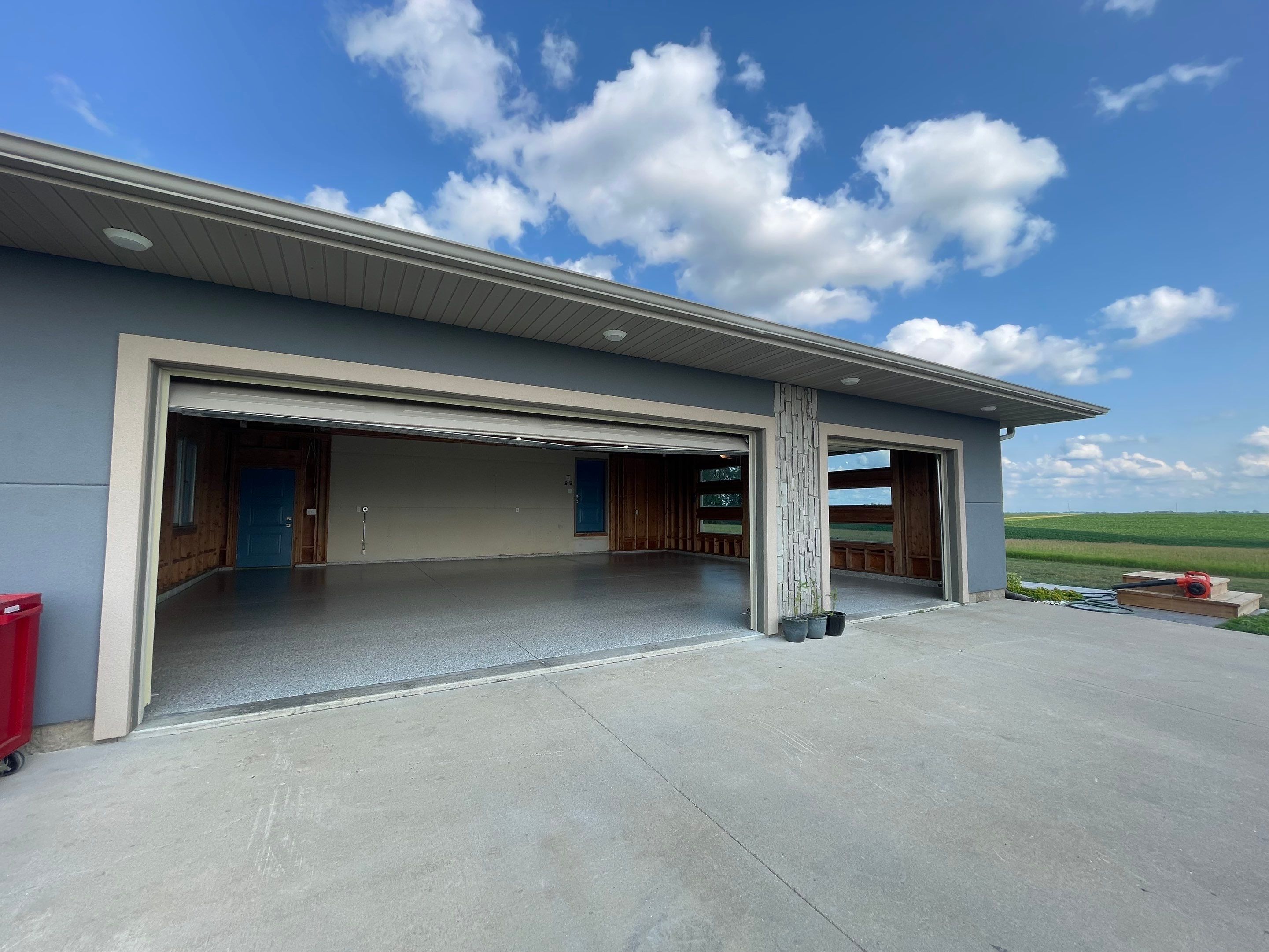 Cabin Fever Coating for Detached Garage in Dell Rapids by Select Painting, Coatings & Garage Cabinets