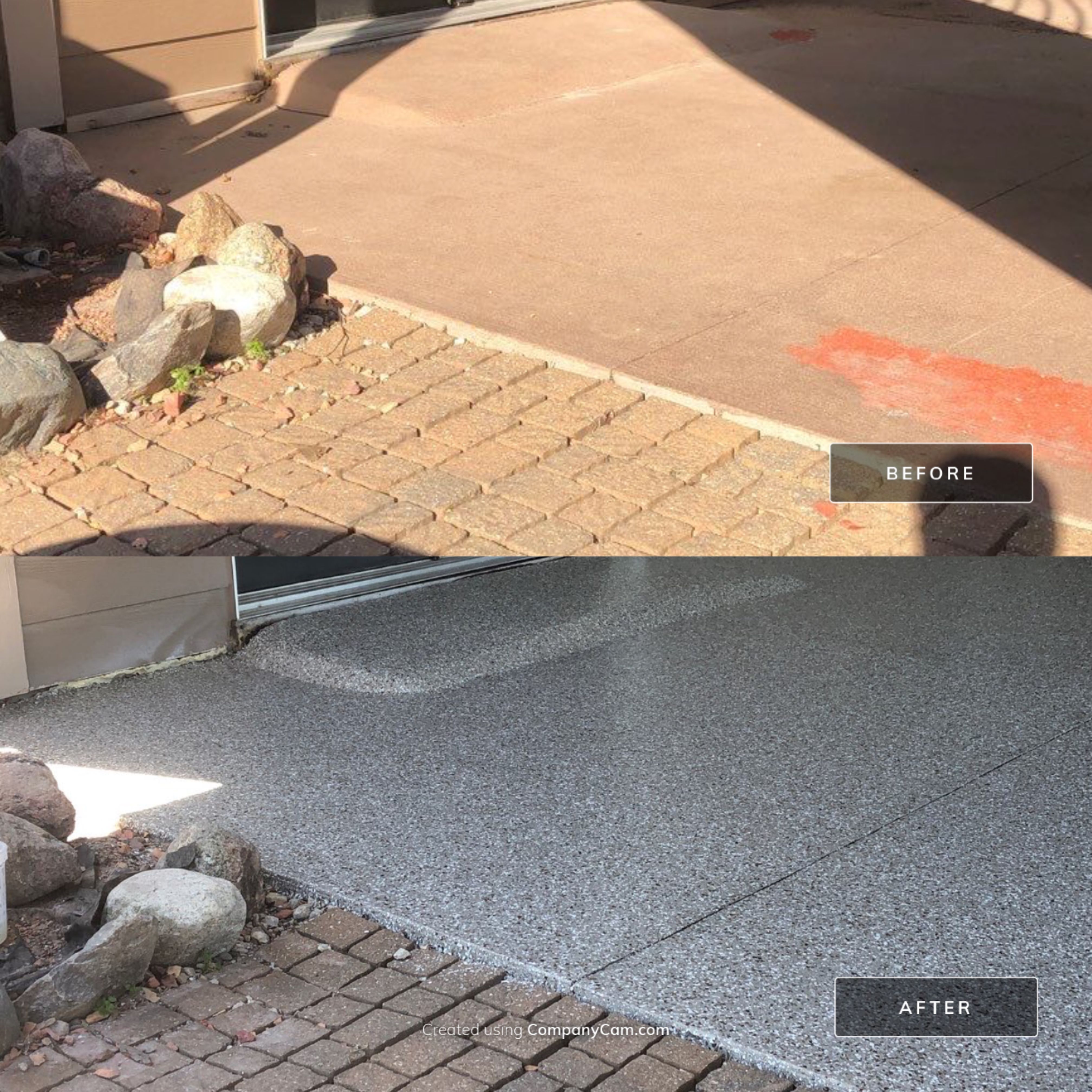 From Dirty to Welcoming by Revival Concrete Coatings, LLC