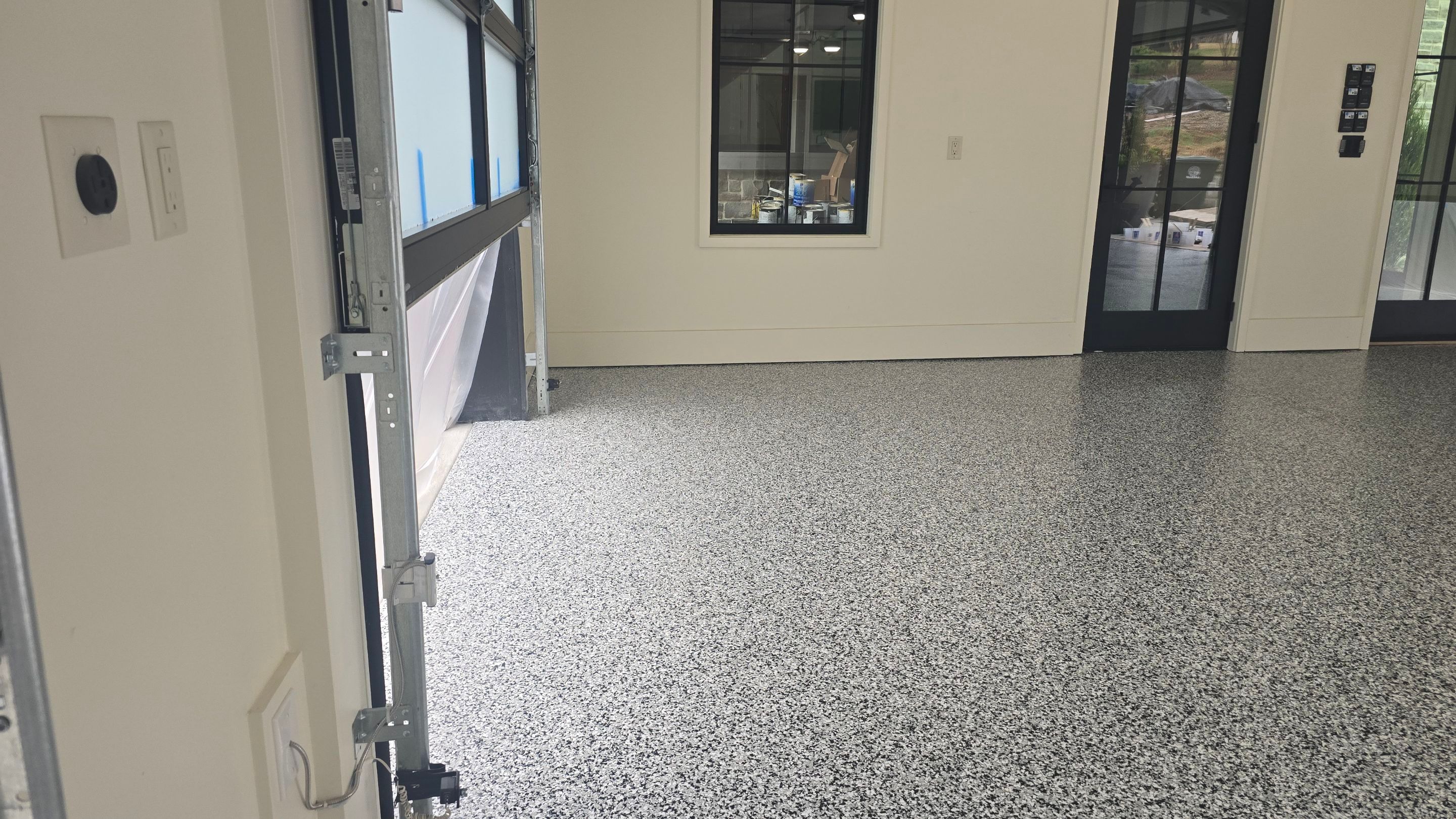 Garage using Domino by Elite Floor Solutions