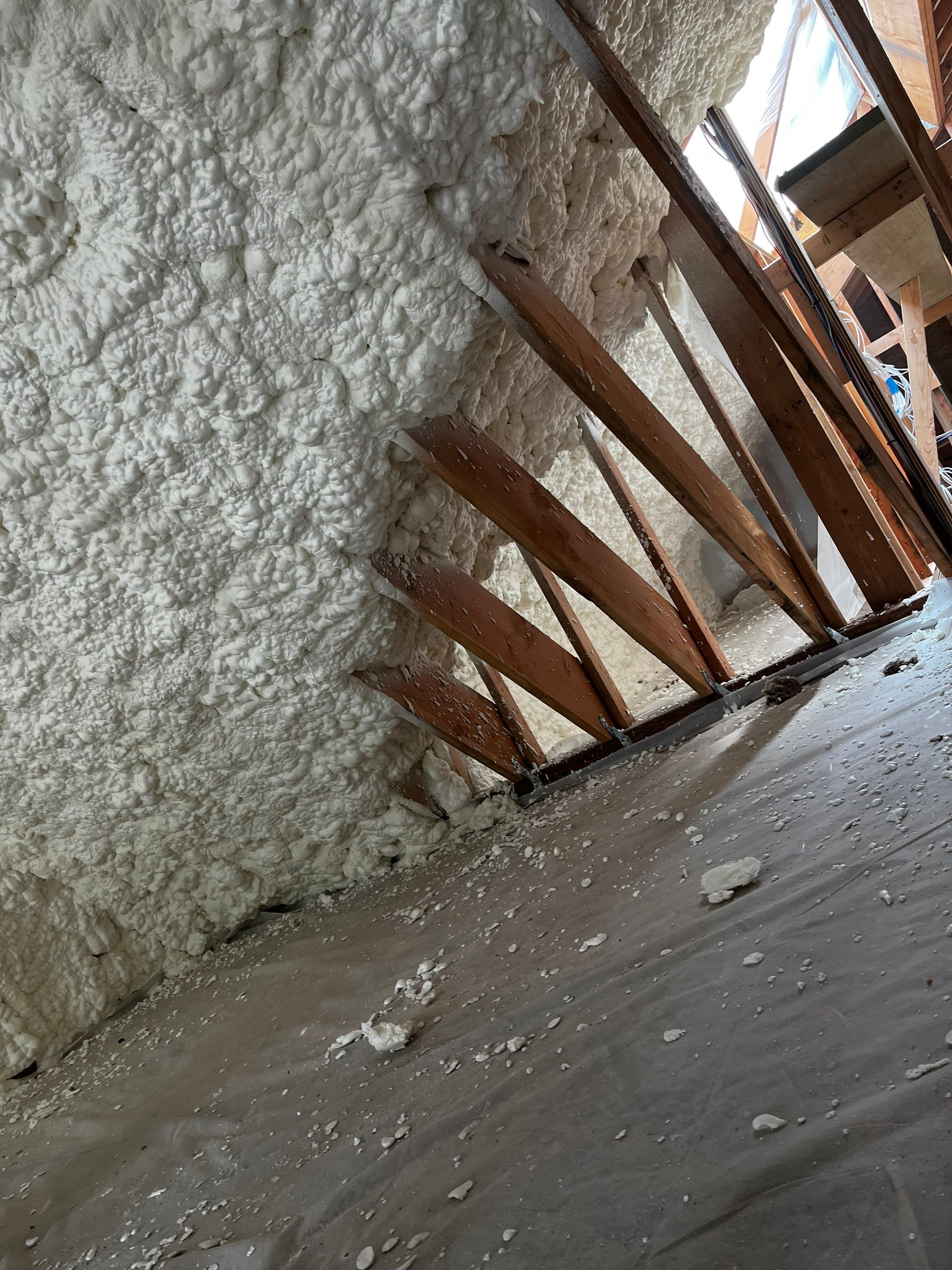 New Home Construction using open cell spray foam by NYS Foam & Energy