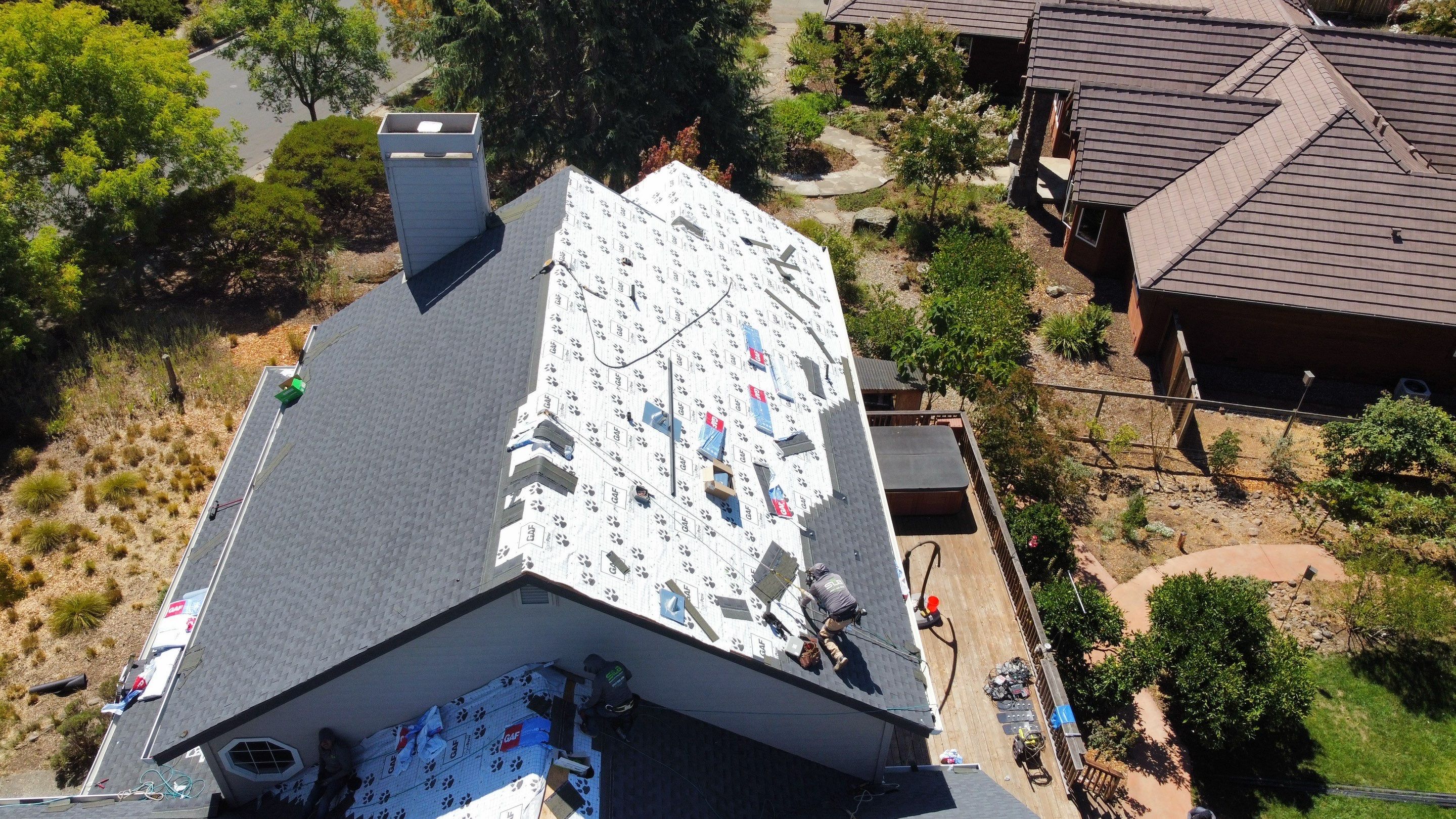 Residential Remodel using GAF Timberline HDZ RS by Sustainable Living Builders, Inc.