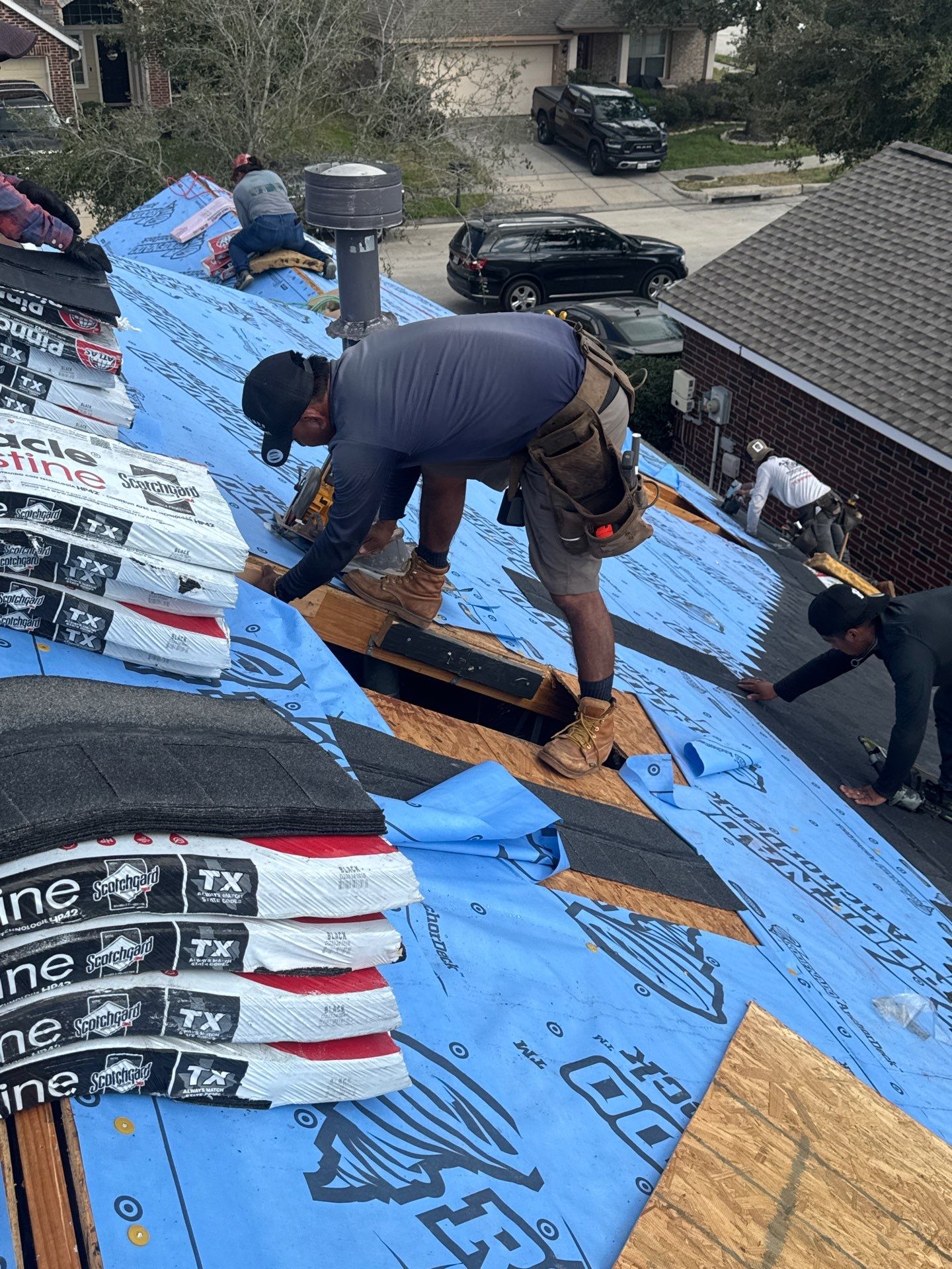 Project in Houston by Proud Roofing