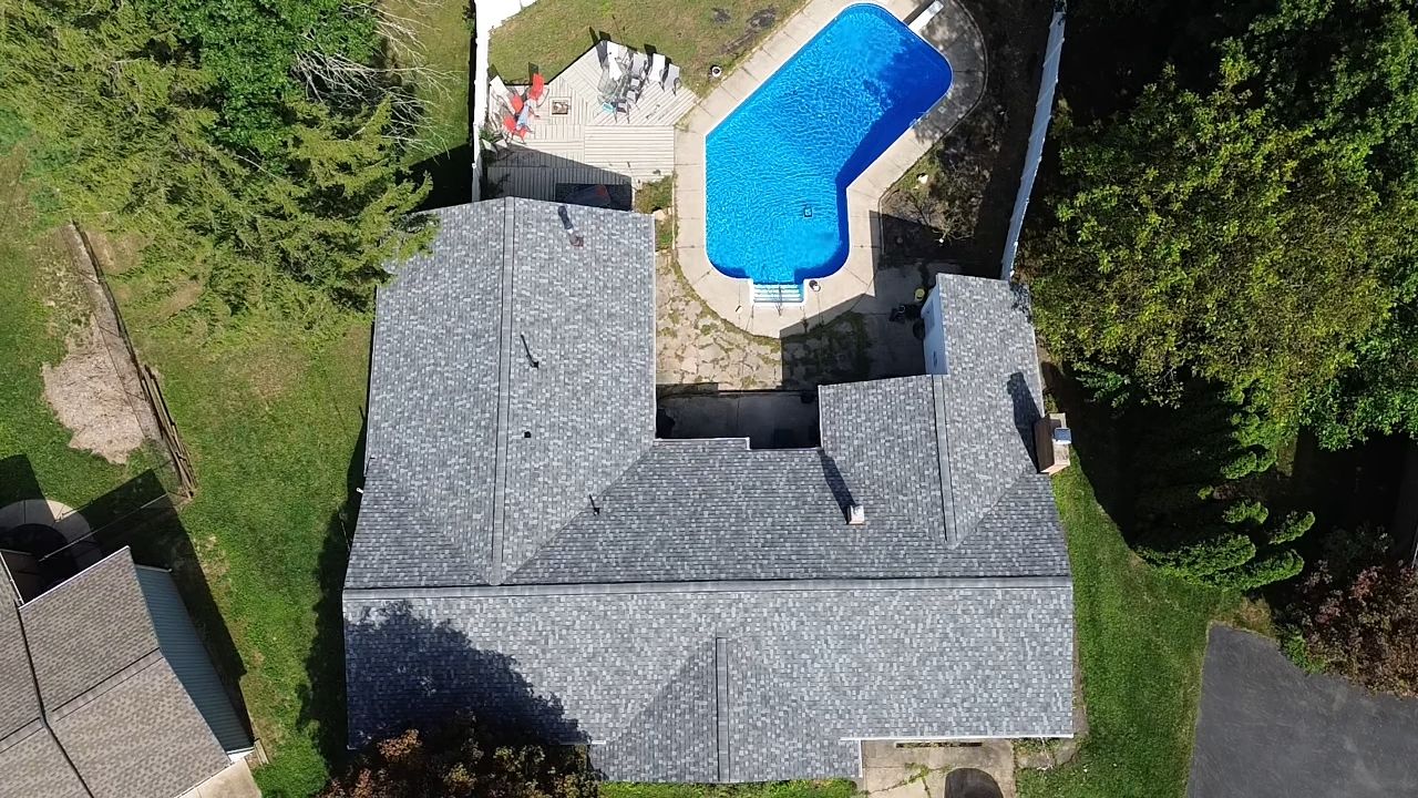 Atlas Pinnacle, Color, Coastal Granite, Drip Edge, Color, Black by Eagle Eye Roofing
