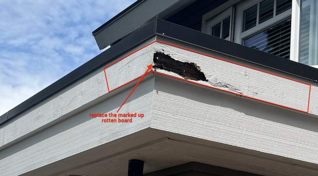 Repair Rotten Fascia Board - Repair damage Drywall  by YVR Construction Group