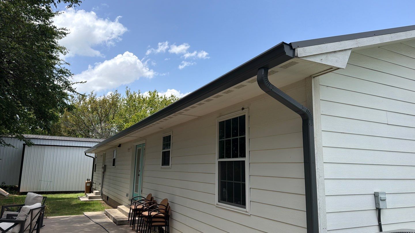 6" Seamless Gutters in Davis, OK by BANA Roofing and Solar Supply