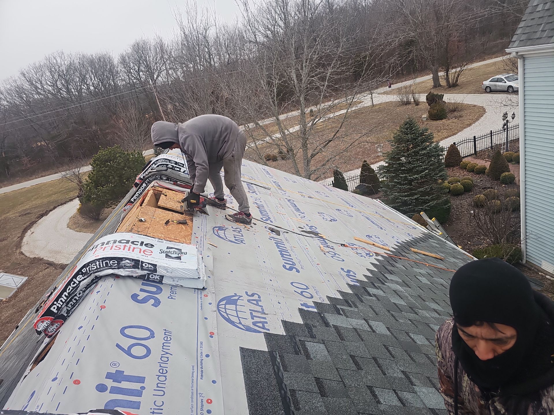 Residential Roof Installation - Atlas Pinnacle Pristine Shingles - Color Coastal Granite  by Titan Commercial & Residential Roofing 