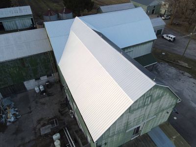 Barn Roof Exposed Fastener Metal Roof using Vicwest UltraVic