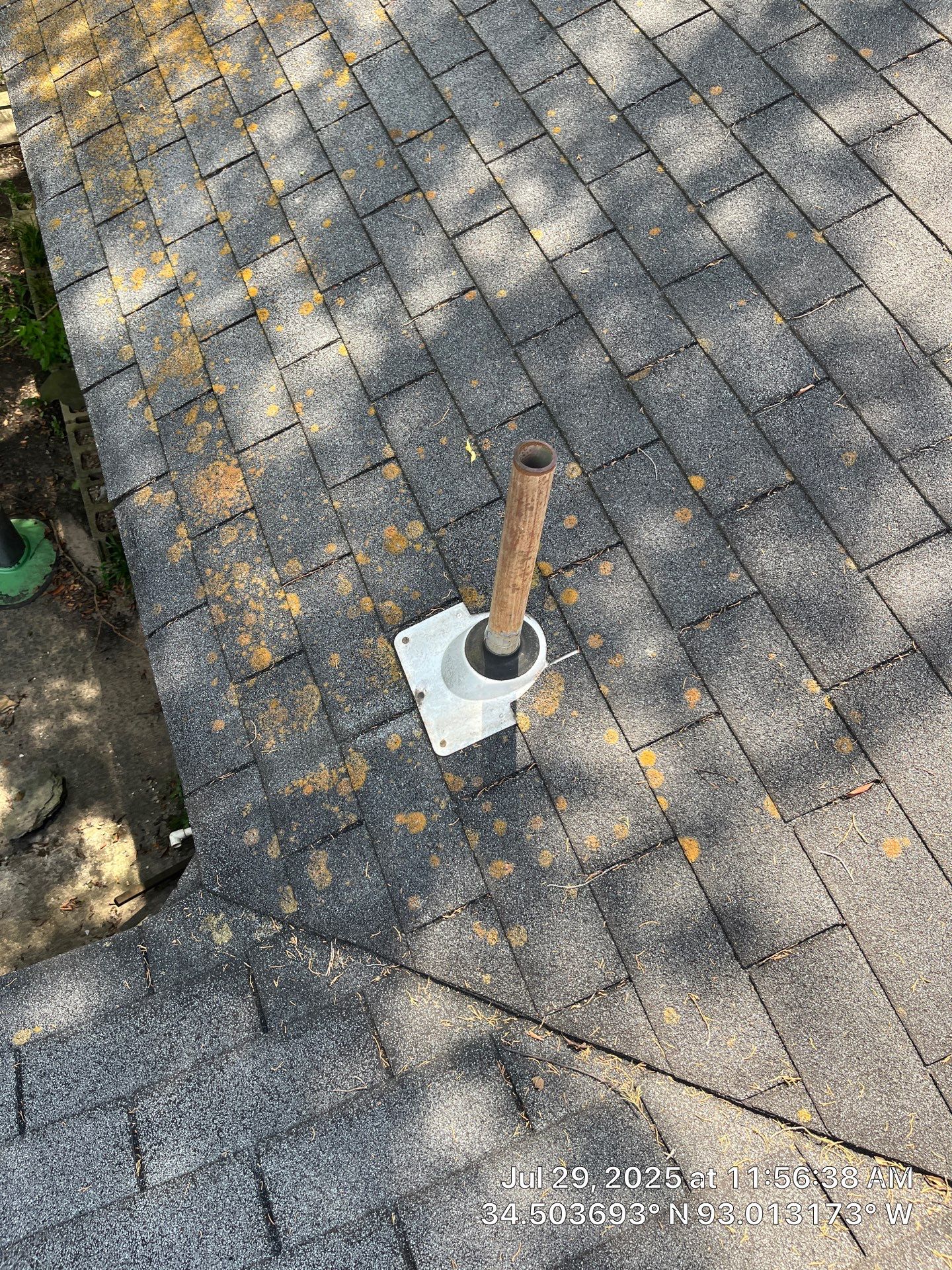 GAF Timberline HDZ Roof Replacement on Brick Home in Hot Springs by Temple Roofing and Exteriors