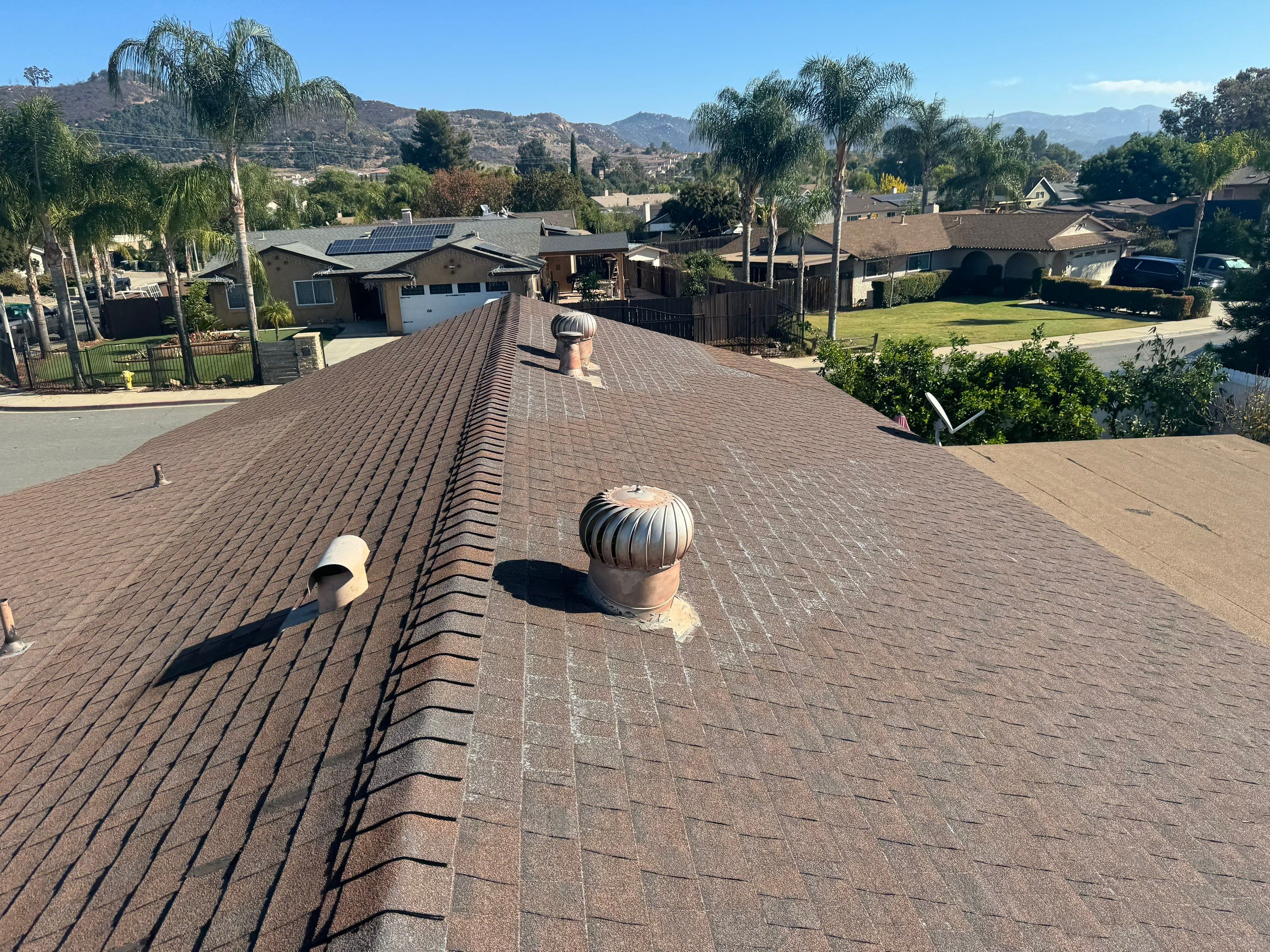 Escondido Shingle Roof Replacement & Torch-Down Patio Roof by Zenith Roofing Services 