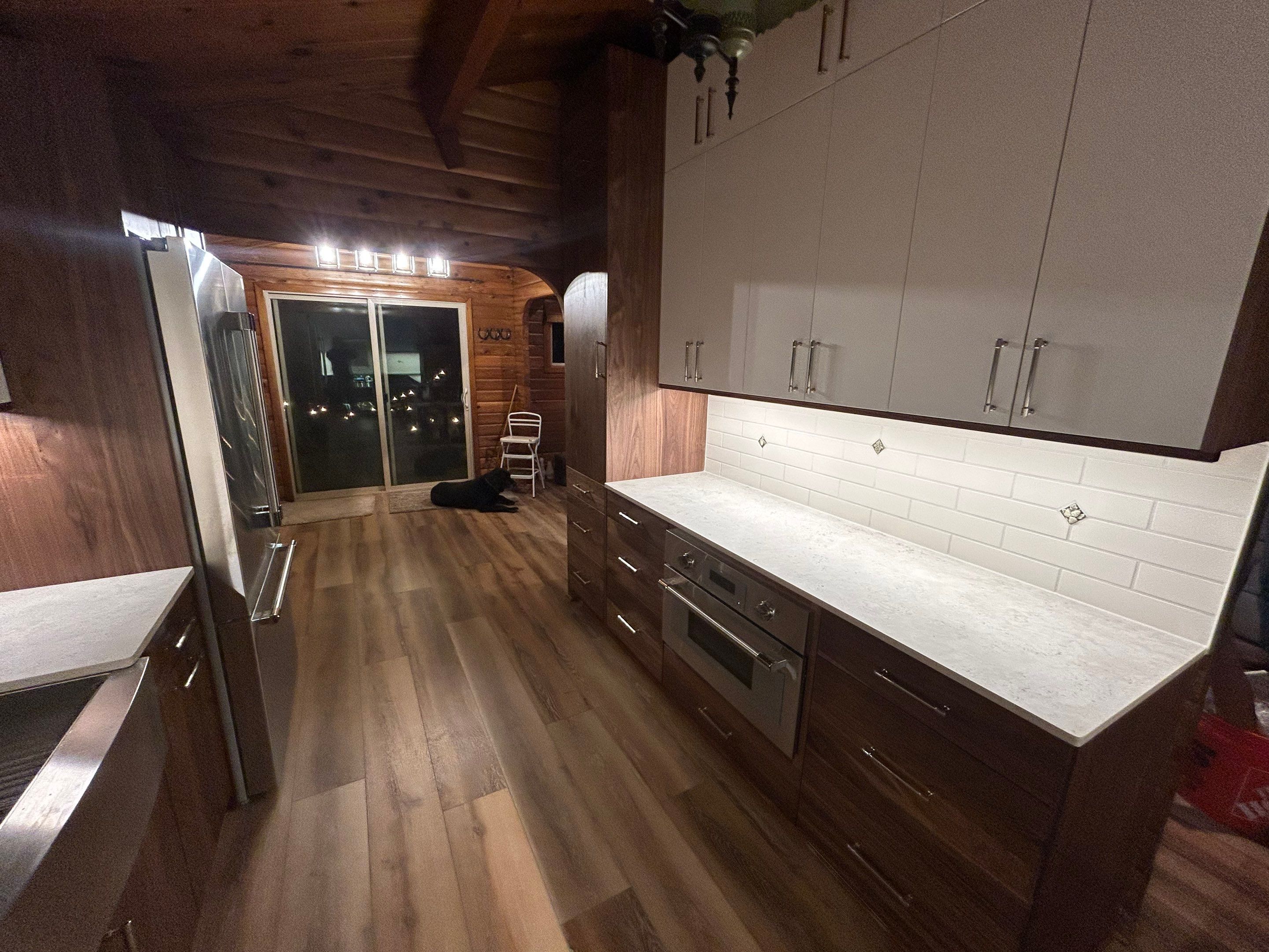 Kitchen Transformation in Newberg Log Cabin by Pinnacle Contractors