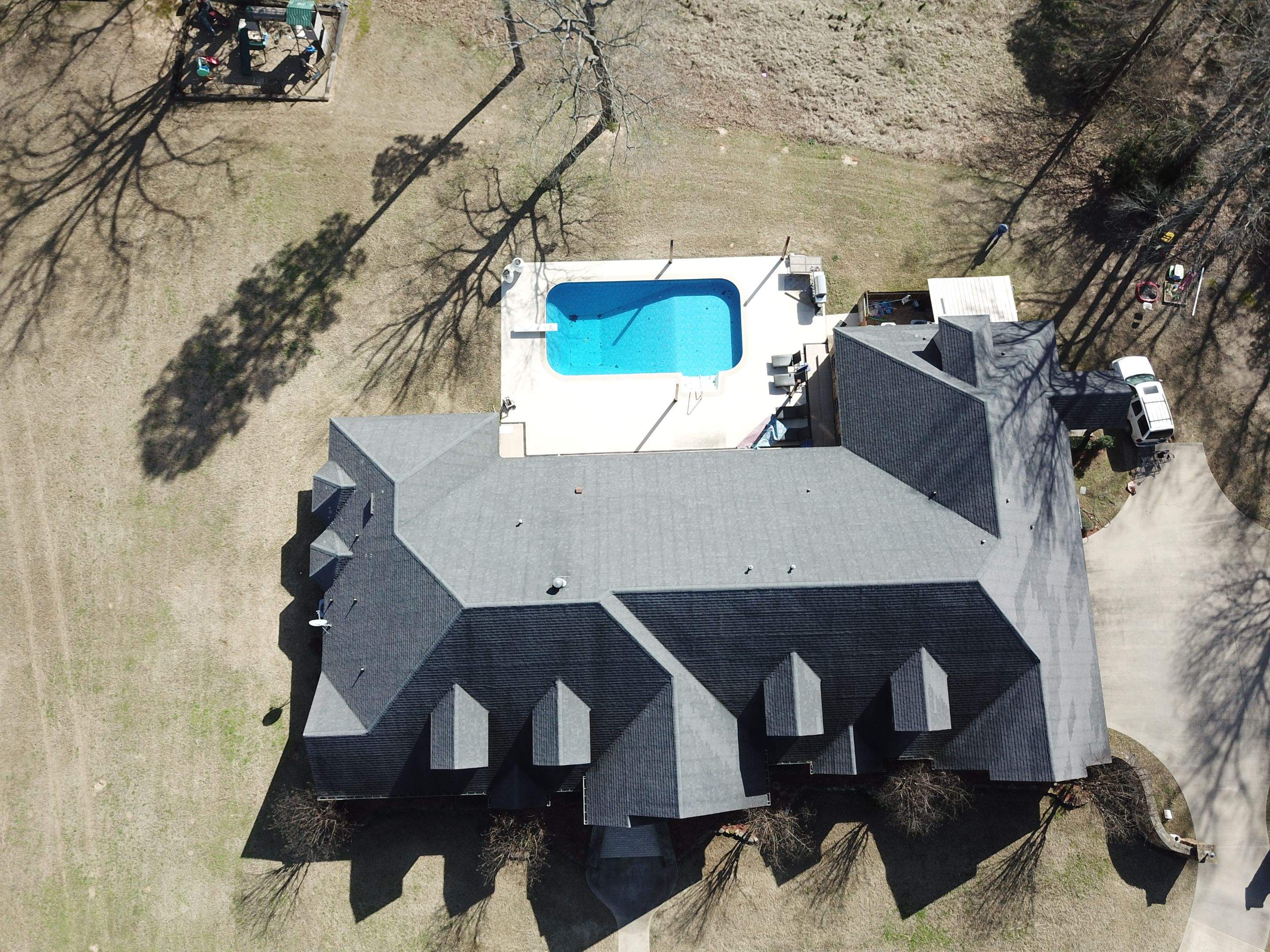 Residential Roofing Installation using Malarkey Architectural Vista Shingles by Hostetler Roofing