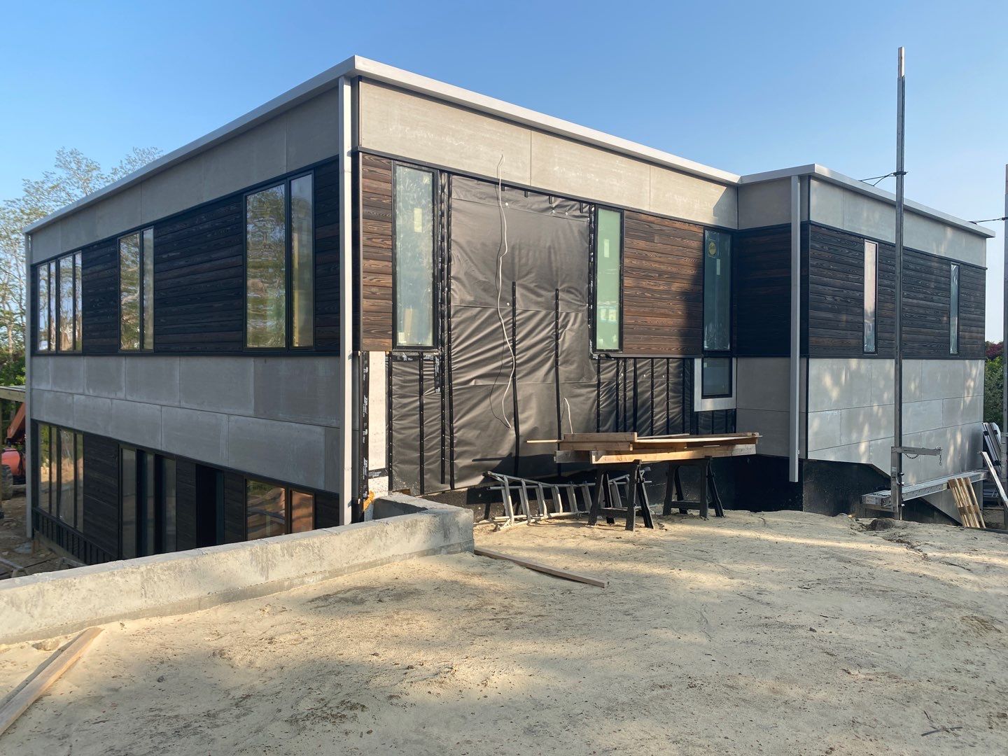 Gutter Installation using Custom 6x6 Fiberglass Gutter in Falmouth, MA by Gutter Pro Enterprises