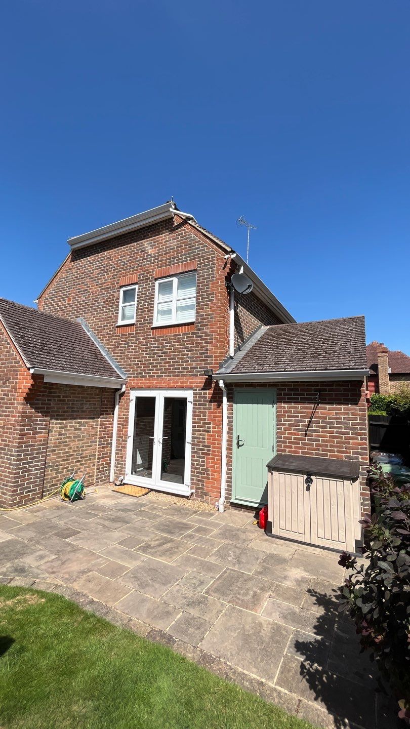 Roof -Patio -Side Path Clean using Honda 15lpm Low Pressure Washing Machine by Ges Exterior Cleaning ltd
