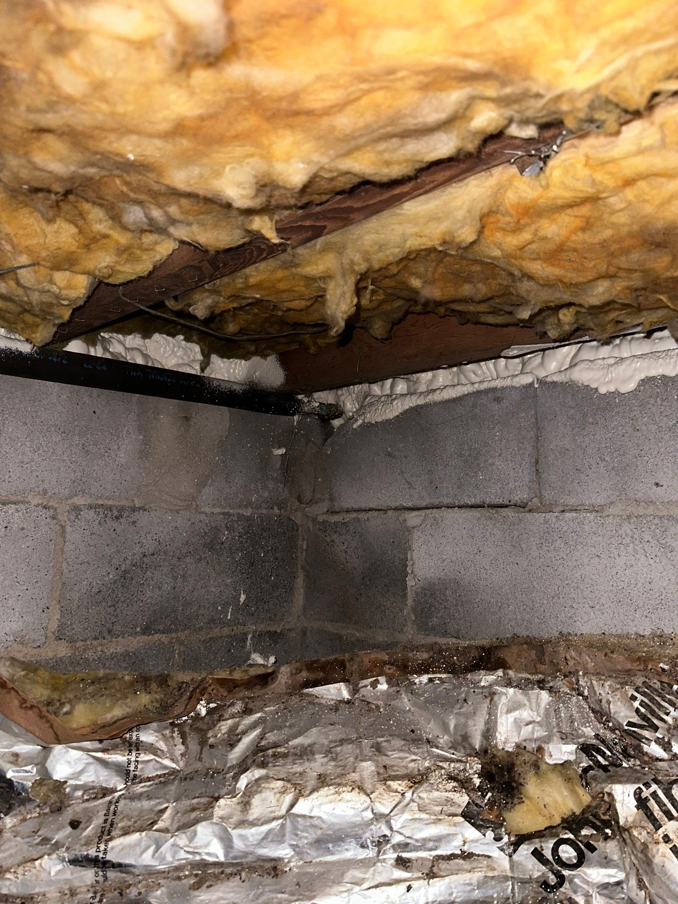 Exterior Installation using Closed Cell Spray Foam by NYS Foam & Energy