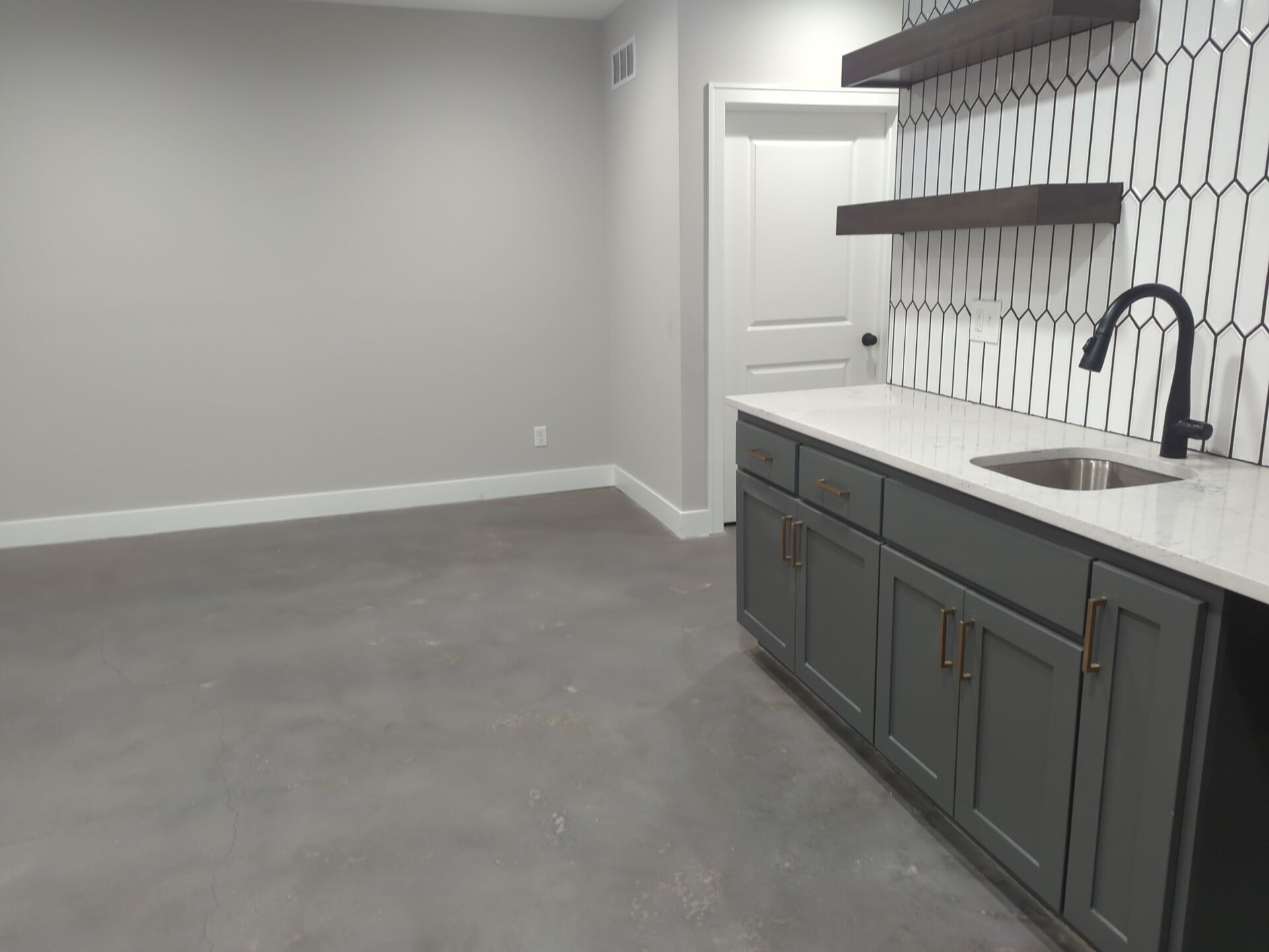 Lee's Summit -- Polished Concrete with Grey Dye by Big Red Decorative Concrete, LLC