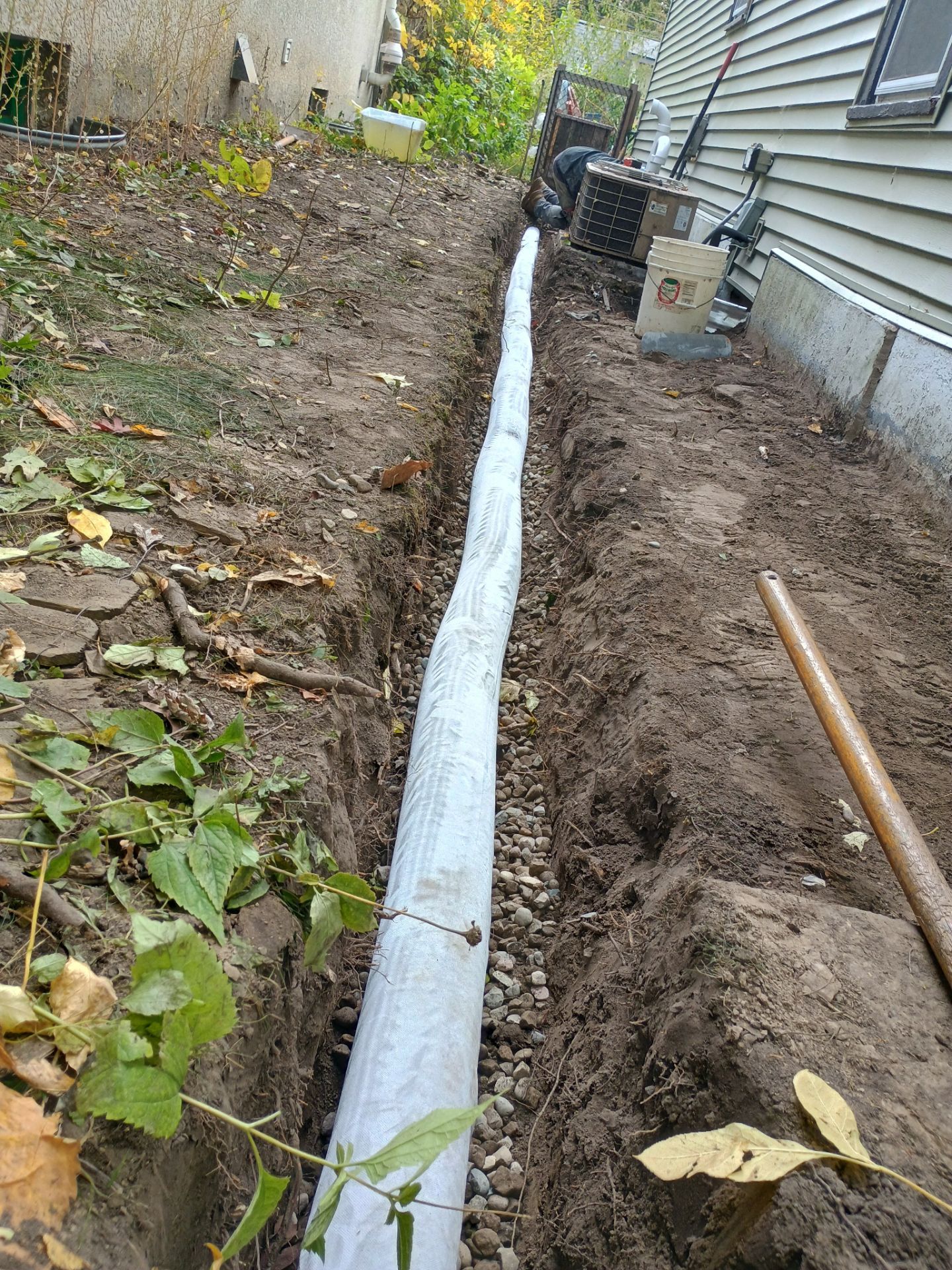 A French Drain for Maya by Waterproofing Northeast