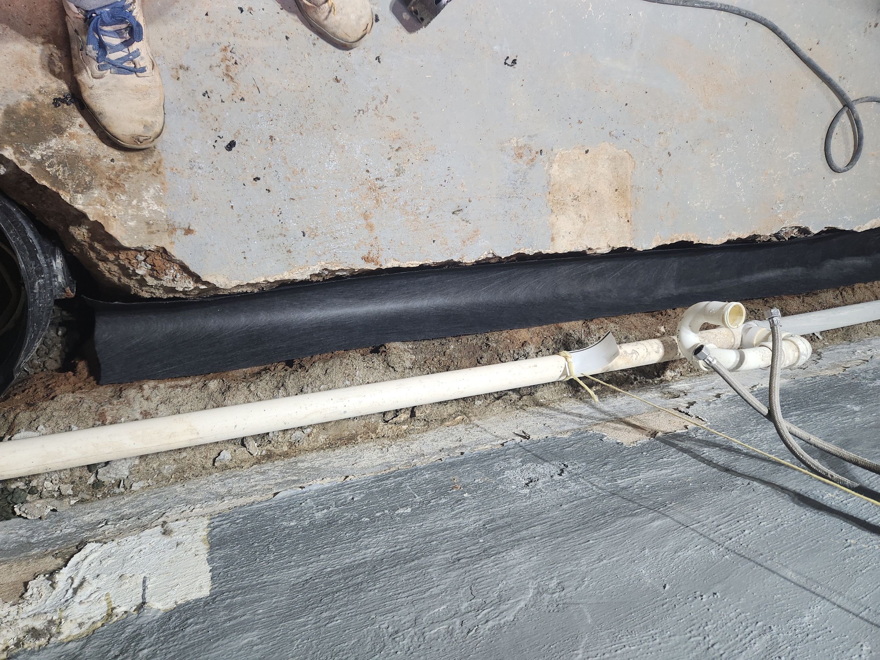 Interior French Drain River Edge NJ by Pure Service Pro, LLC 