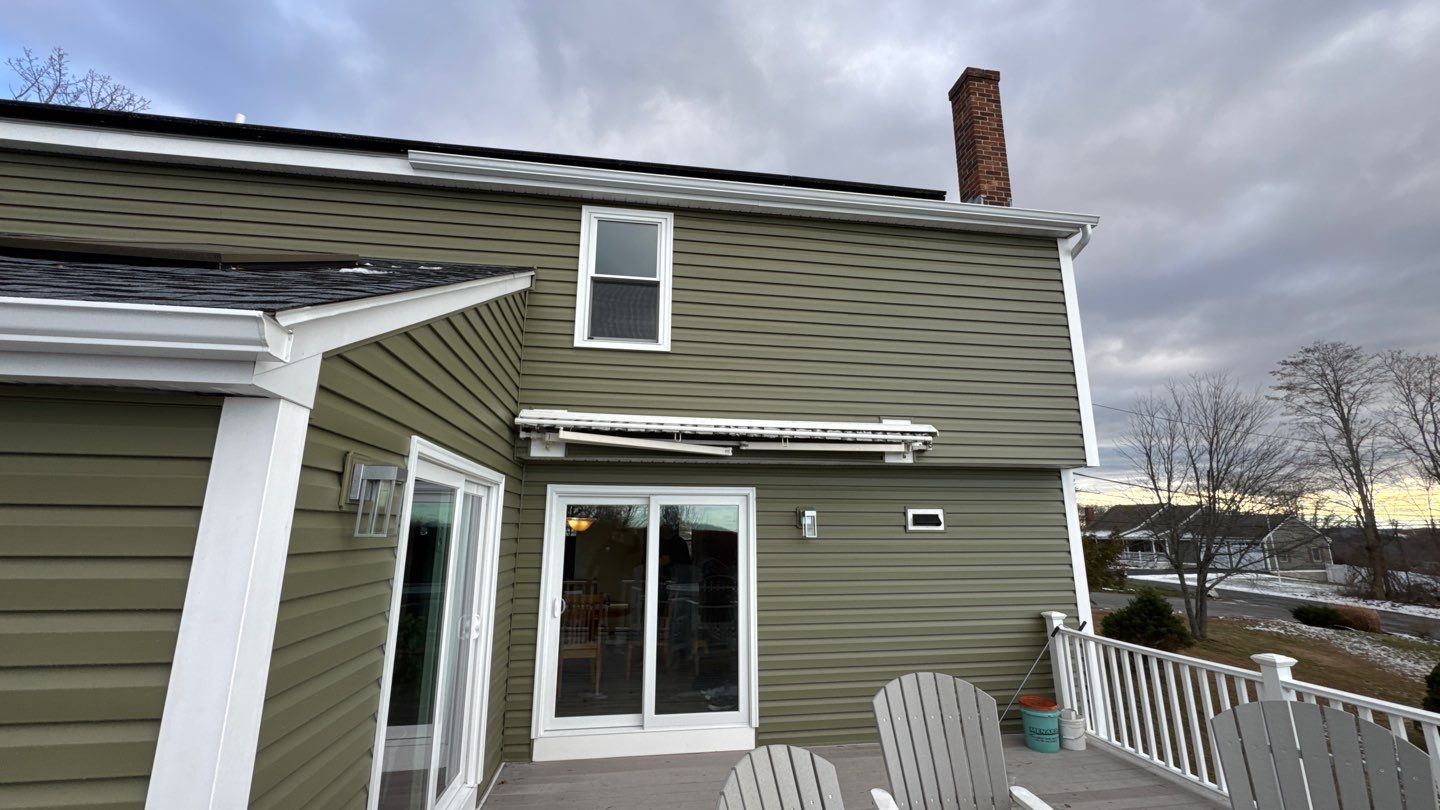 Complete Exterior Home Transformation with CertainTeed Dutch Lap Siding, Windows, Custom Door & Deck Repairs by Sensible Home Solutions