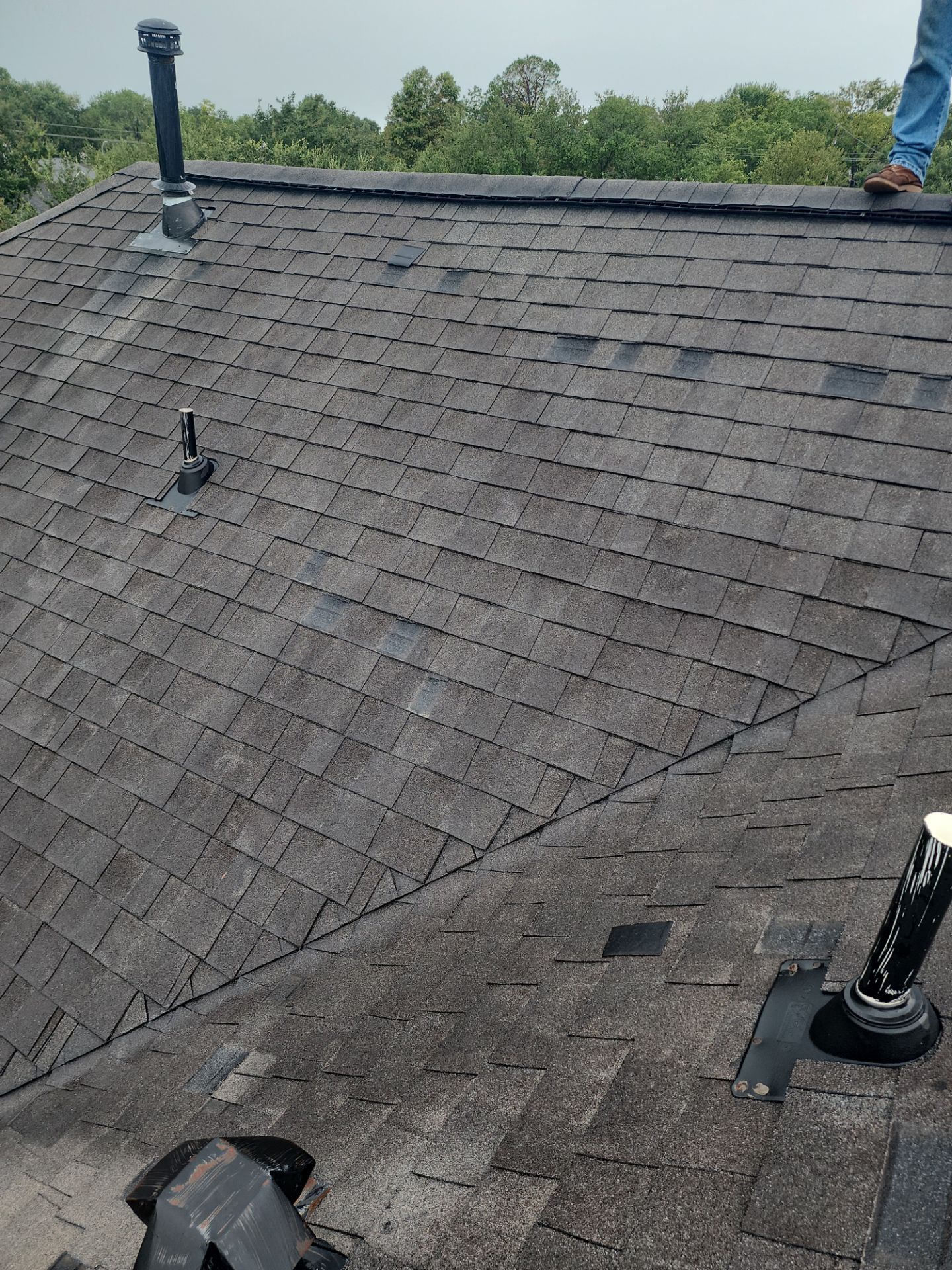 Hail Damage using Owen's Corning Duration (Lifetime) Shingles by Roof Repair Company