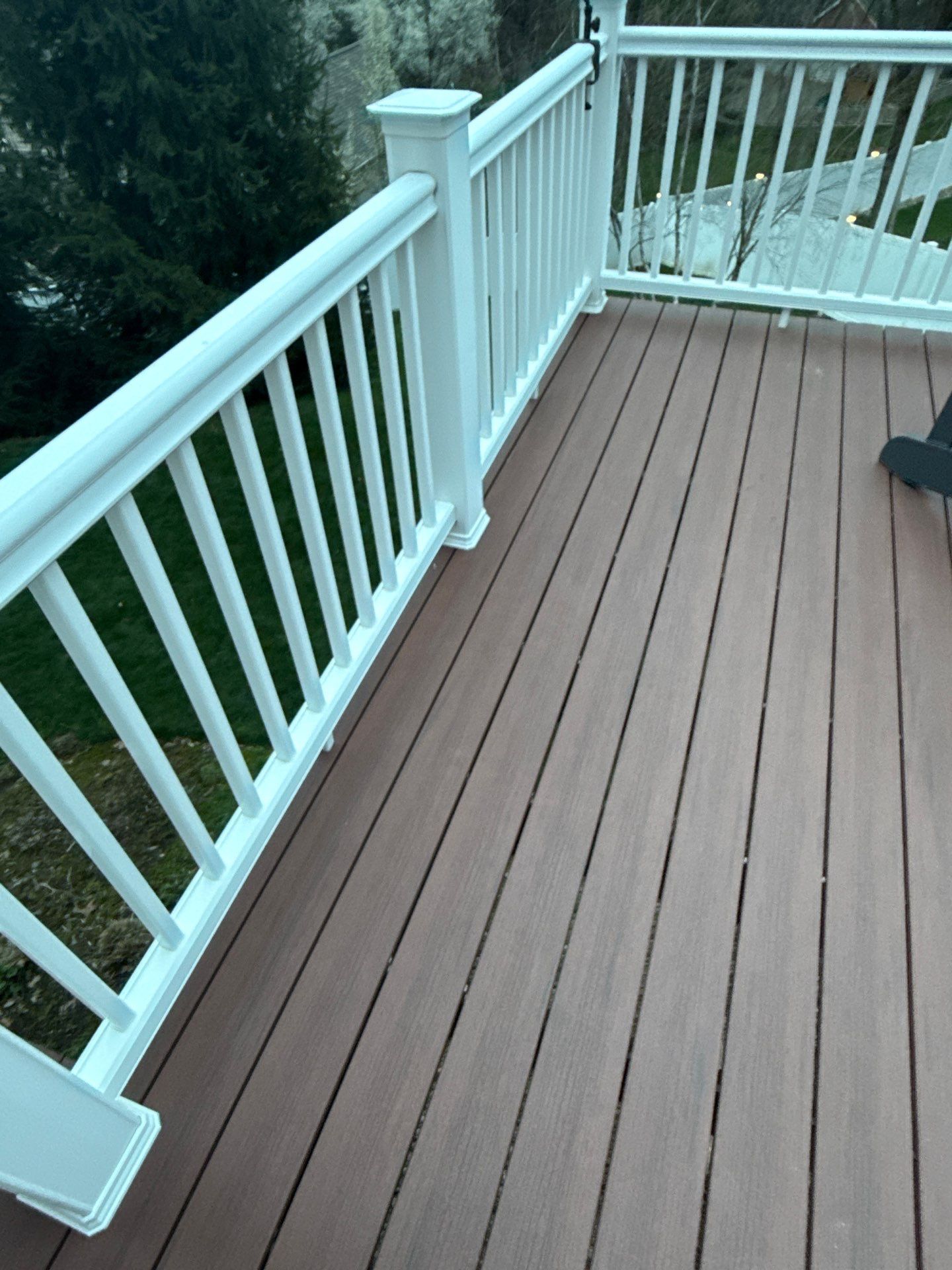 Deck extension  by Cousins Roofing Siding & Decks