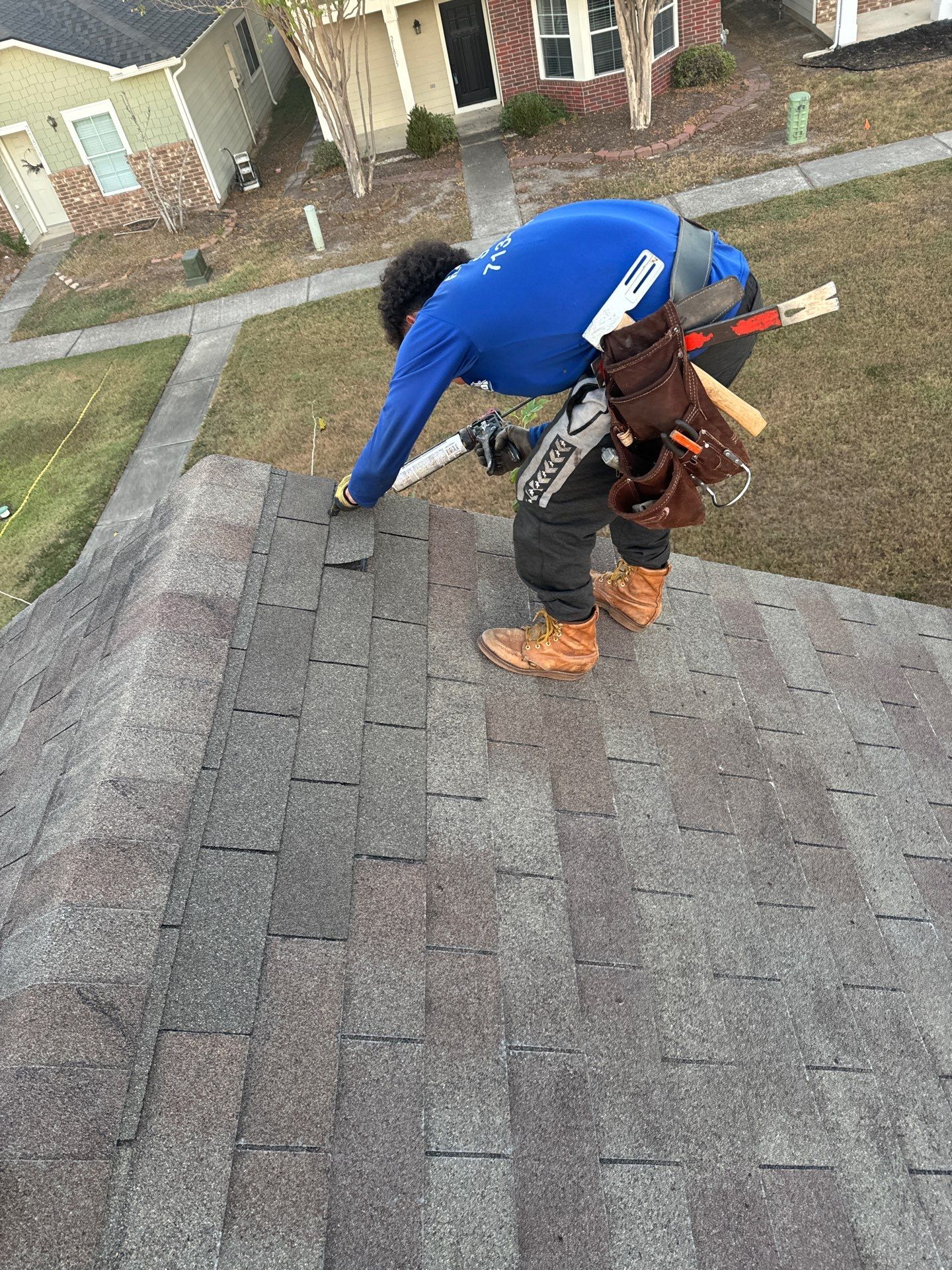 Hail Damage using Owen's Corning Duration (Lifetime) Shingles by Roof Repair Company