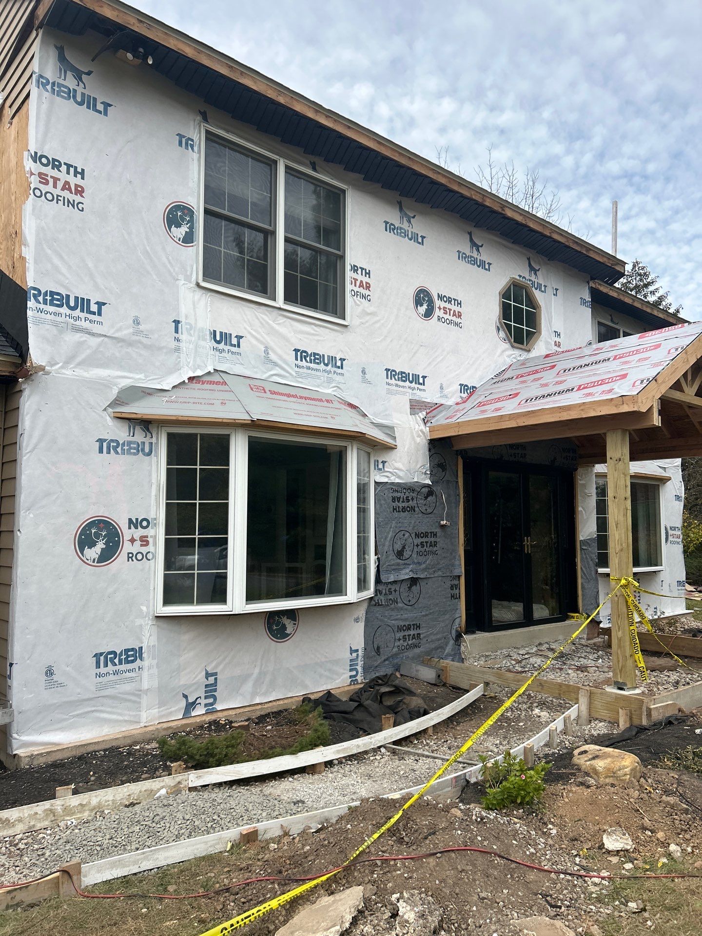 Full Exterior Renovation with GAF Roofing System in North Wales by North Star Roofing