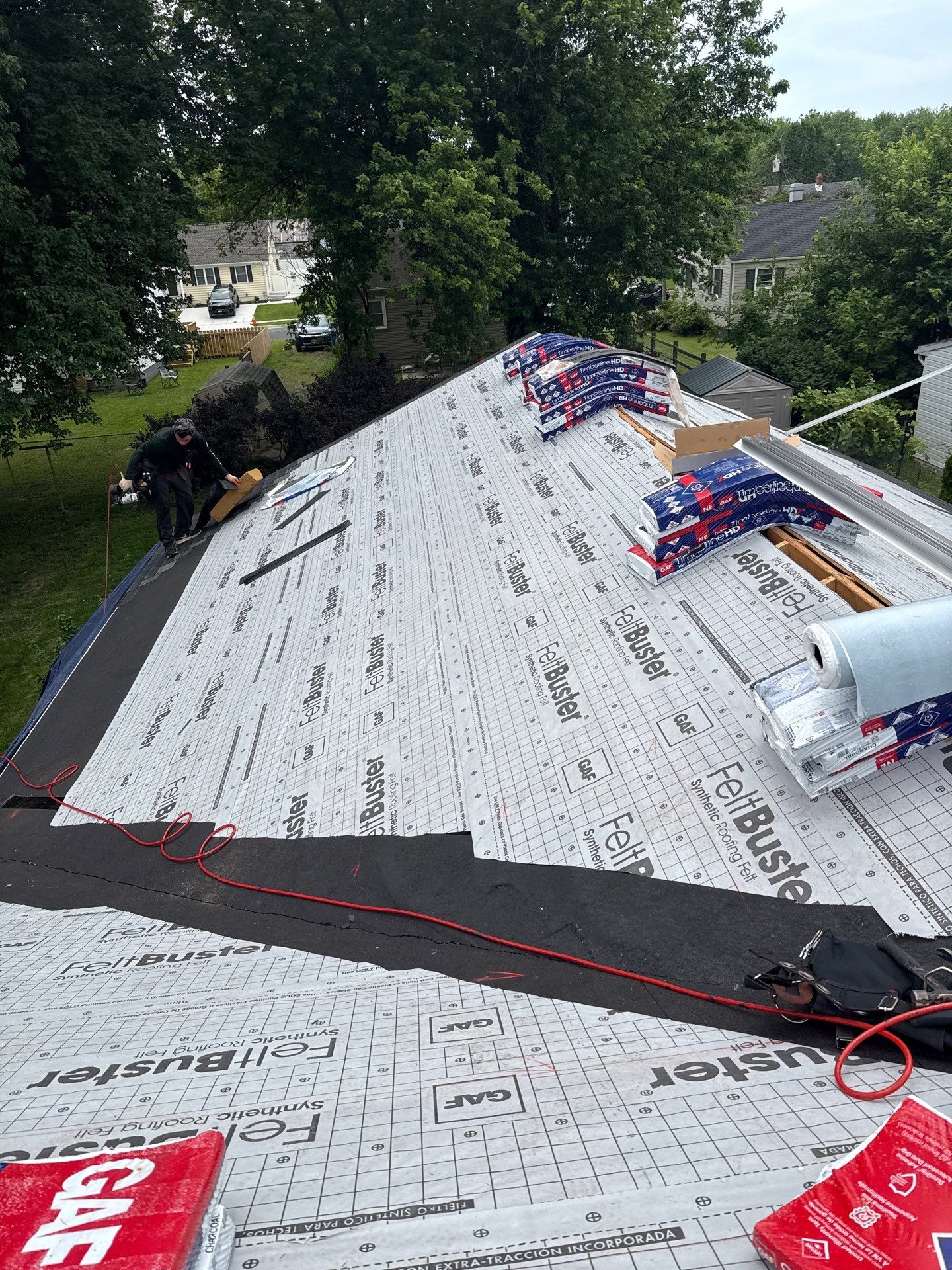Residential Roofing Installation using GAF Timberline HDZ by Matter Roofing & Construction
