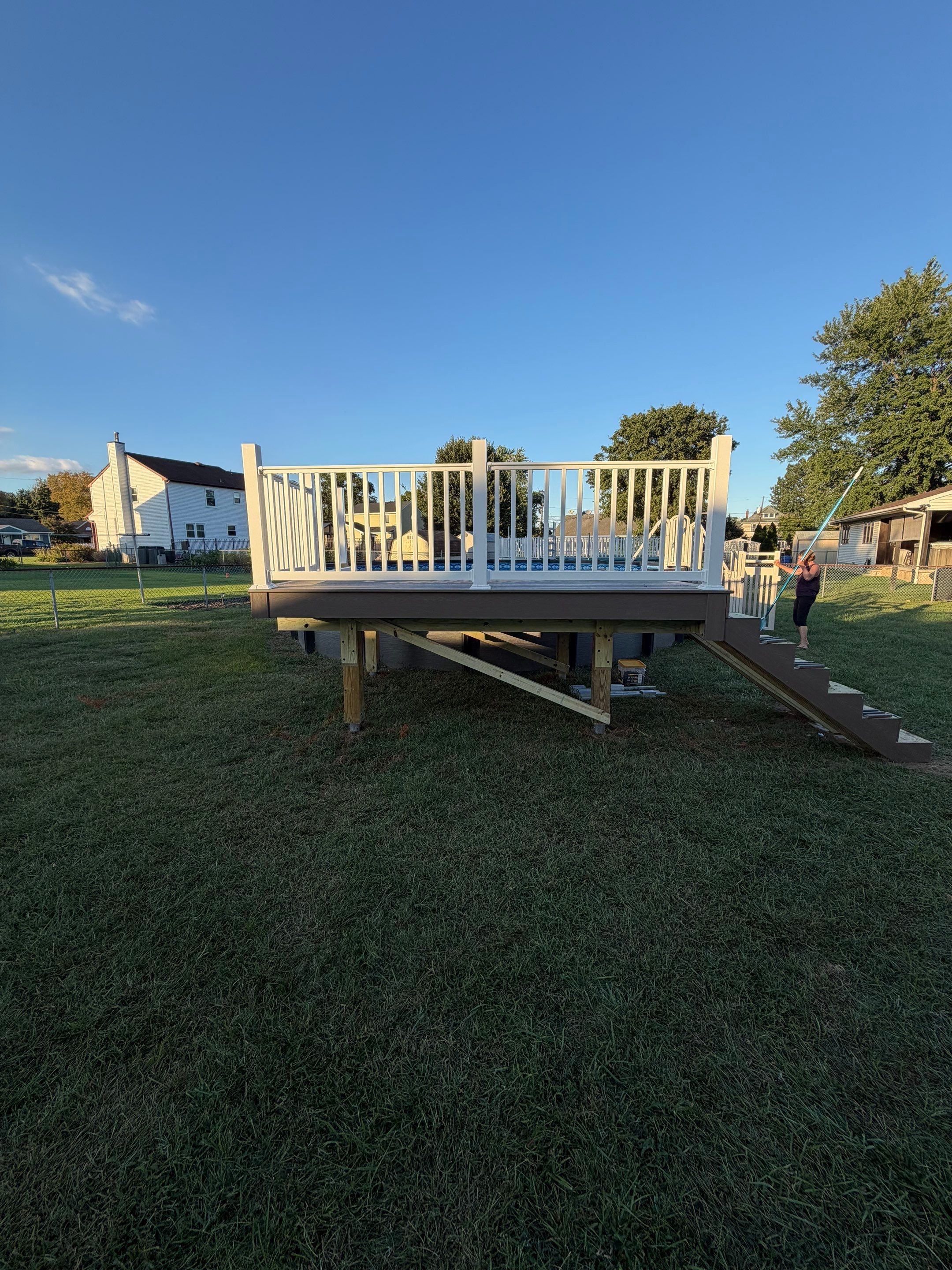 New Pool Deck in Florence, New Jersey by deck guardian
