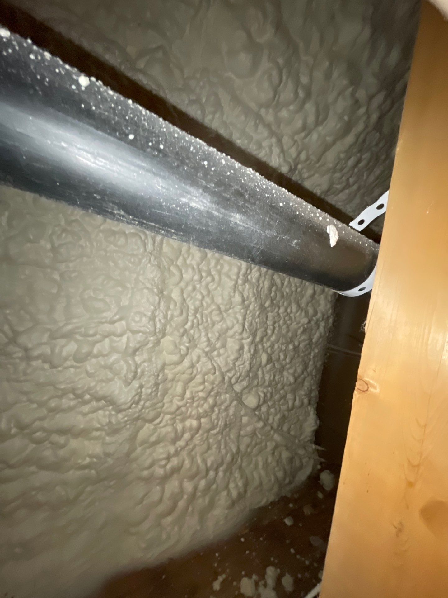 Attic Insulation using open cell spray foam by NYS Foam & Energy