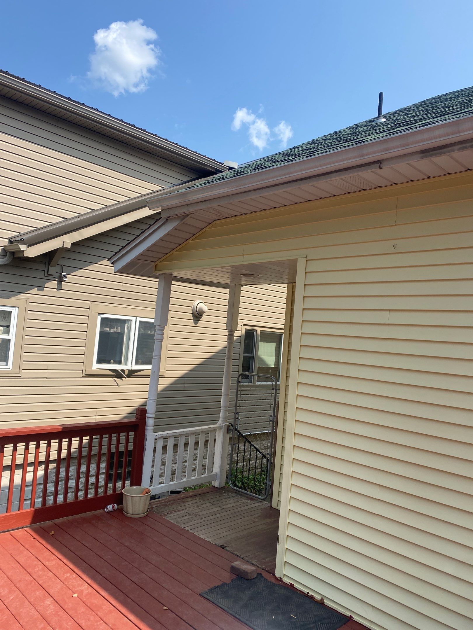 Porch roof Add-On and House Re-Single by Esh Builders