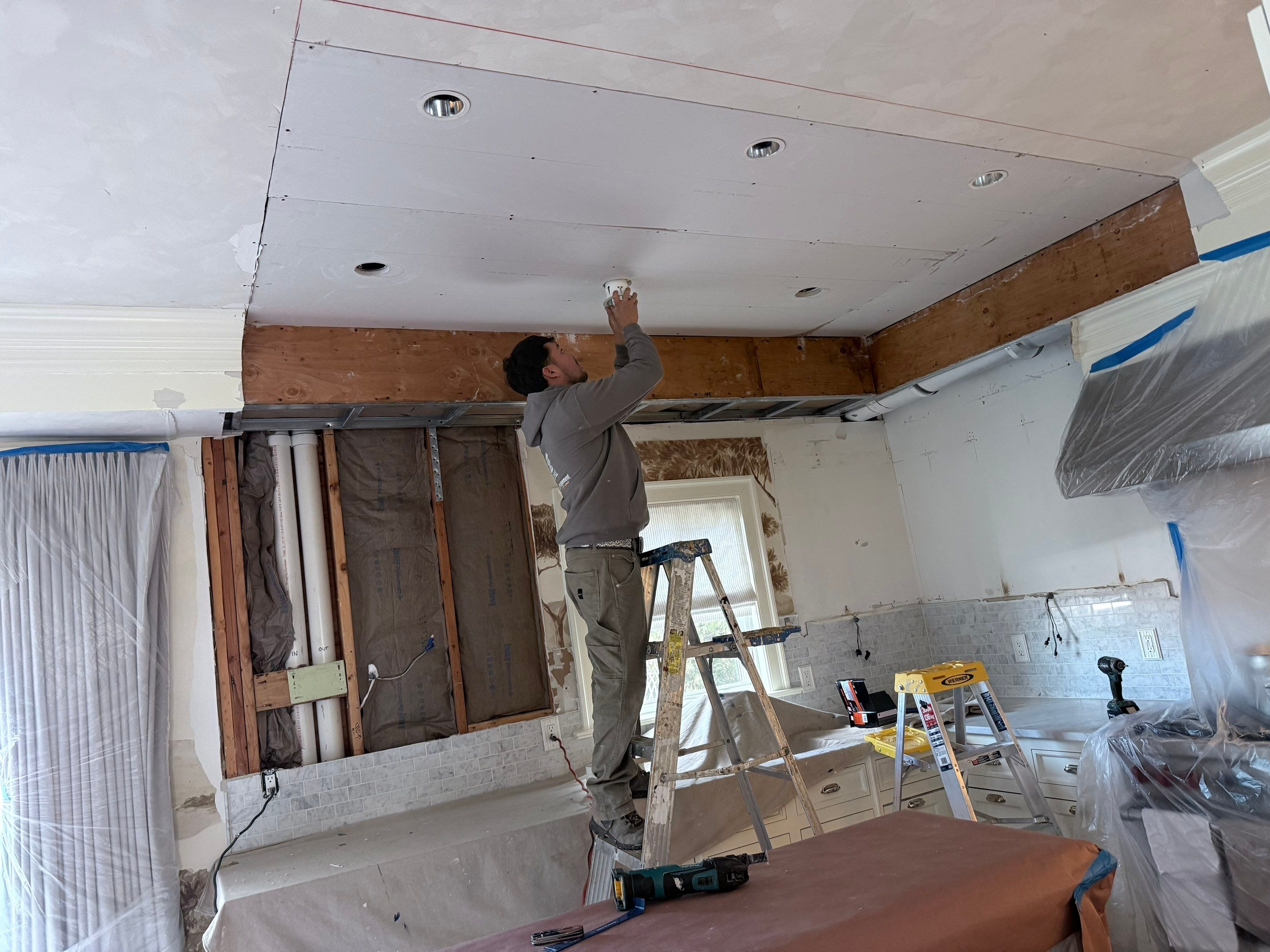 Water Damage Repairs in Luxury Kitchen and Primary Bathroom by Fox Hill Luxury Real Estate Services