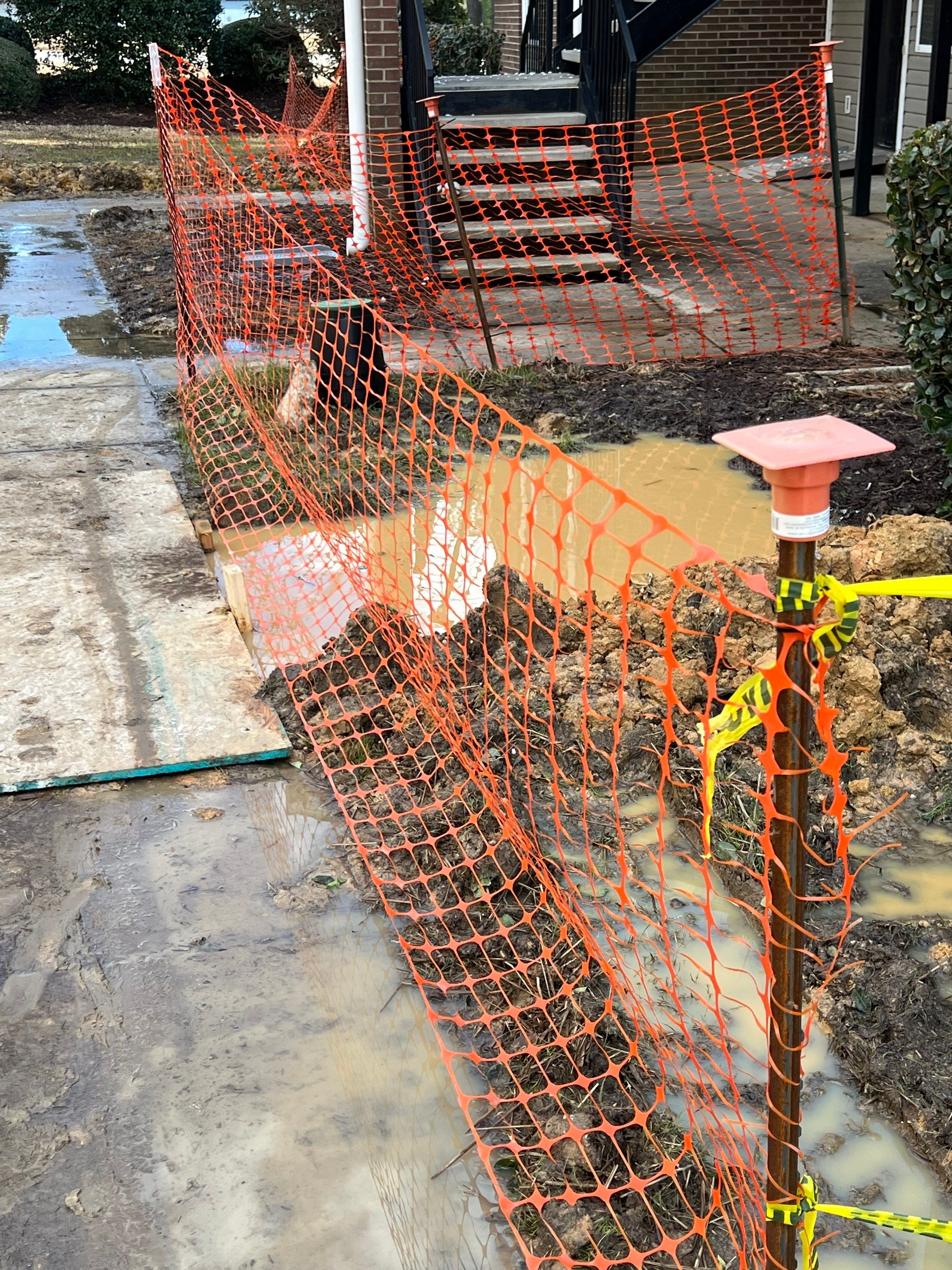 Private Water Main Repair & Site Drainage – Forest Hills Manor by S.W. Contracting & Consulting