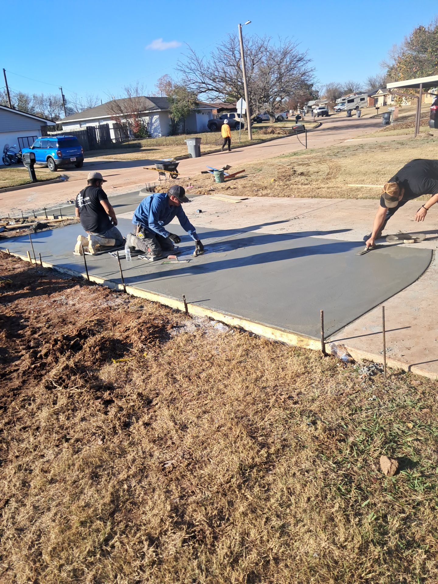 Concrete work and Carport Install by Clays Services Inc
