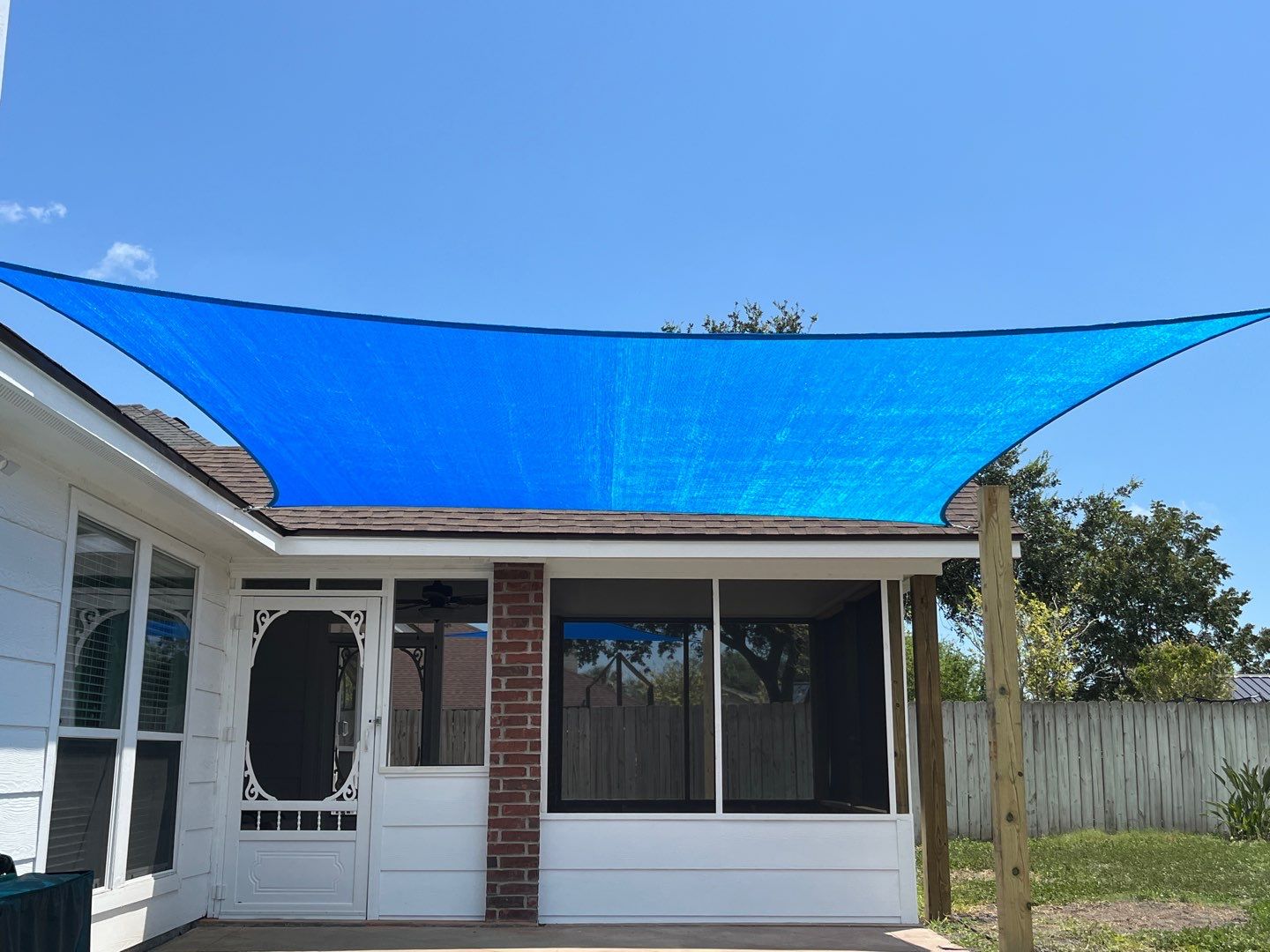 Back Yard Shade by Bayfront Roofing and Construction