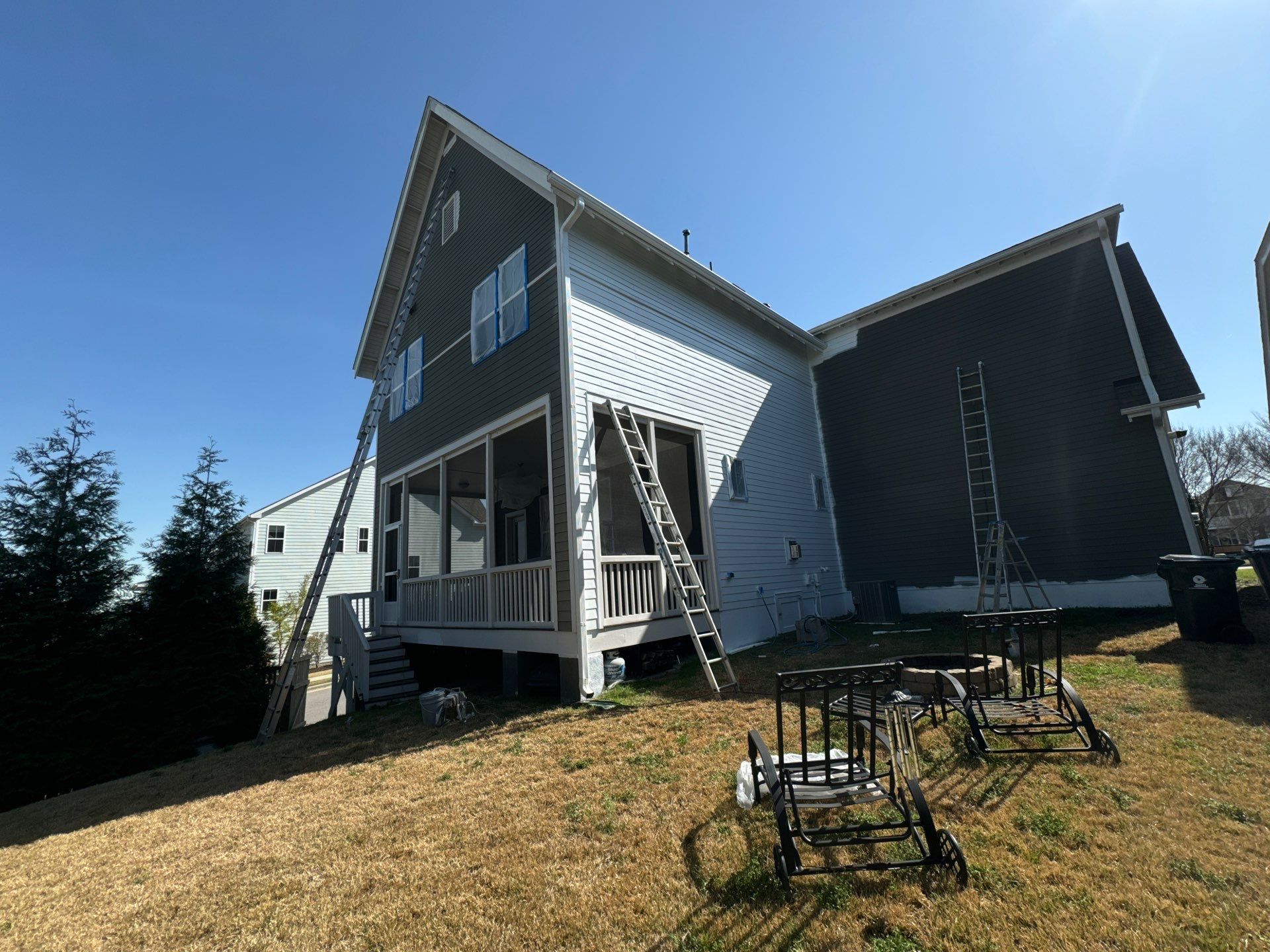 Full exterior painting by GonzalezPainters & Contractors Inc 