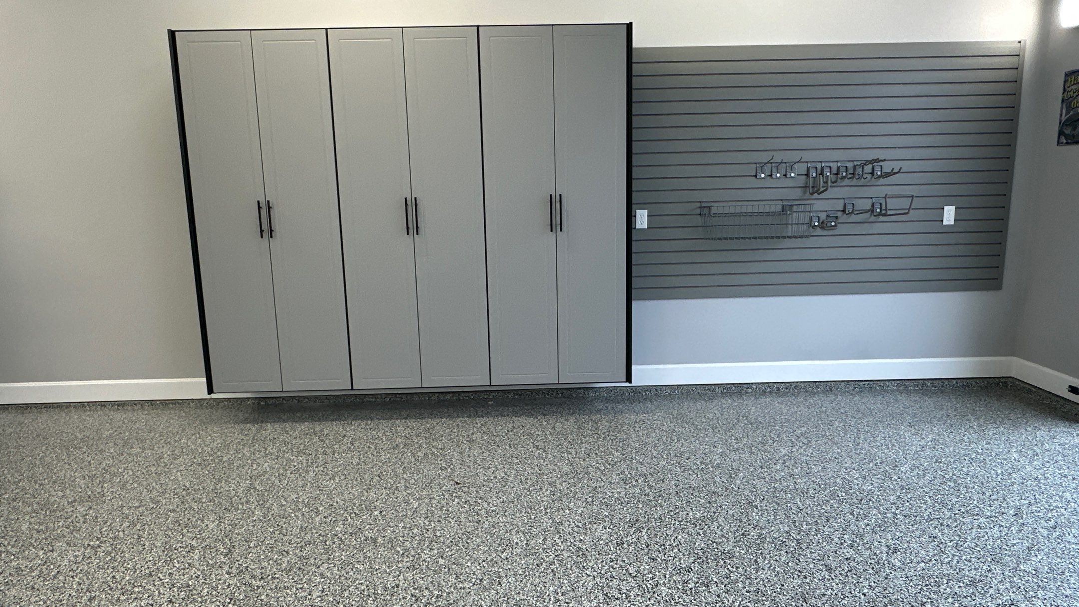 Pat F upgraded his garage with a cool Two-tone cabinet setup by Banner Garage