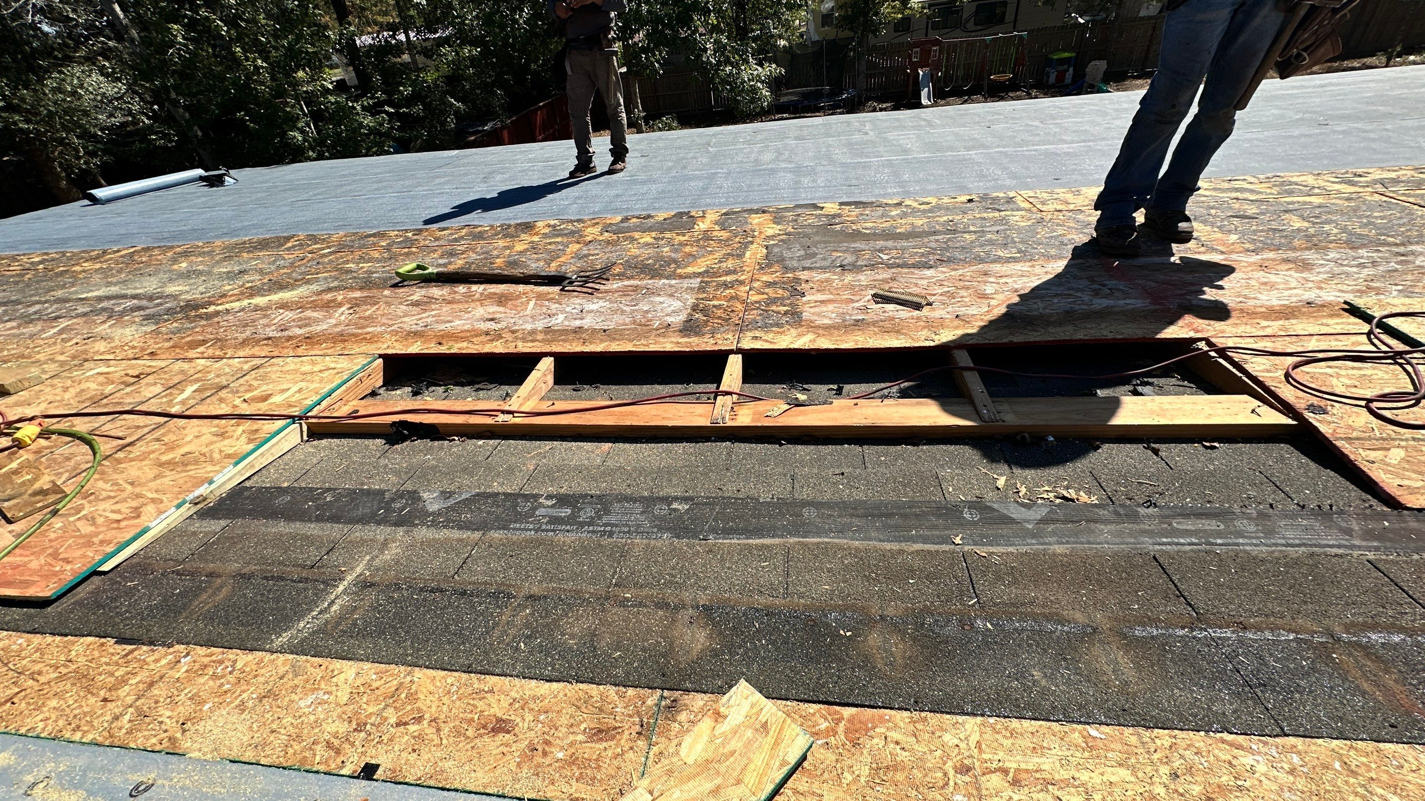 Roof Replacement with Deck Repairs & Flat-Roof Section — Conroe, TX by PL Roofing & SB Roofing, LLC.