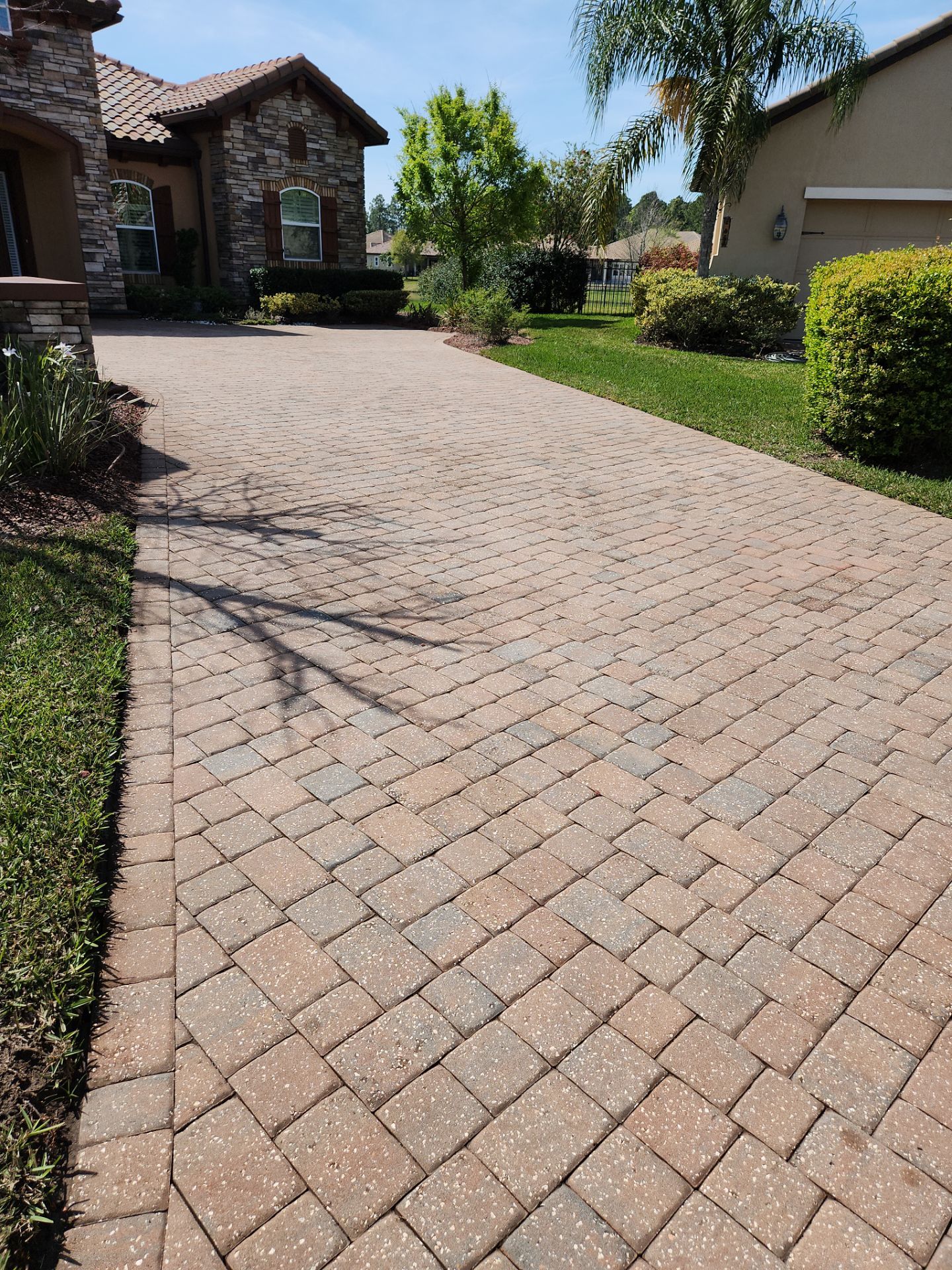 Paver Driveway using Concrete Sealant by DuraSeal