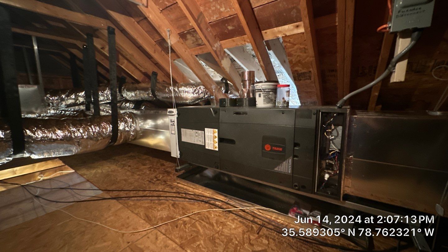 2 Trane XV20i Split System Install by Nick's Mechanical LLC.